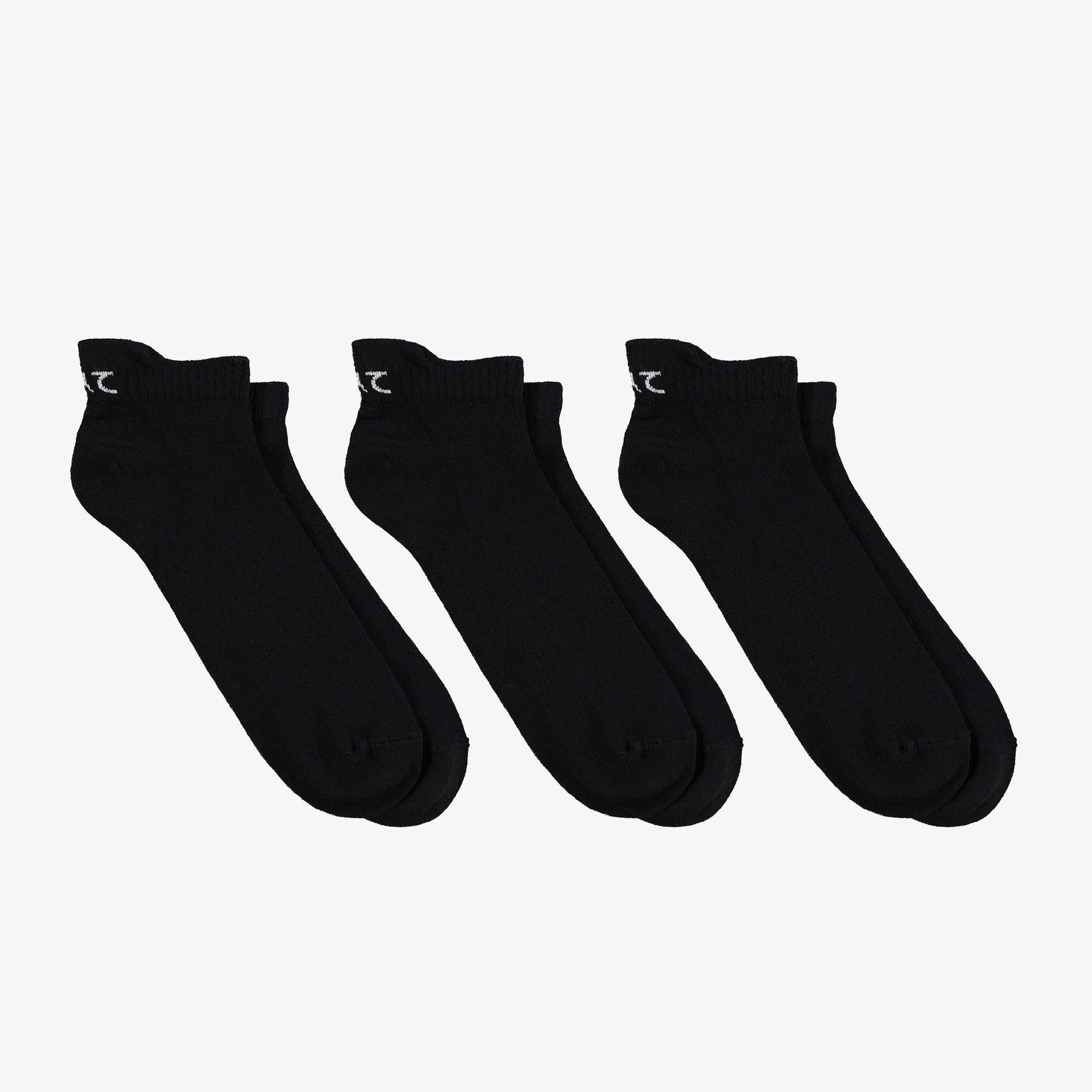 United4 Unisex Siyah 3'lü Çorap