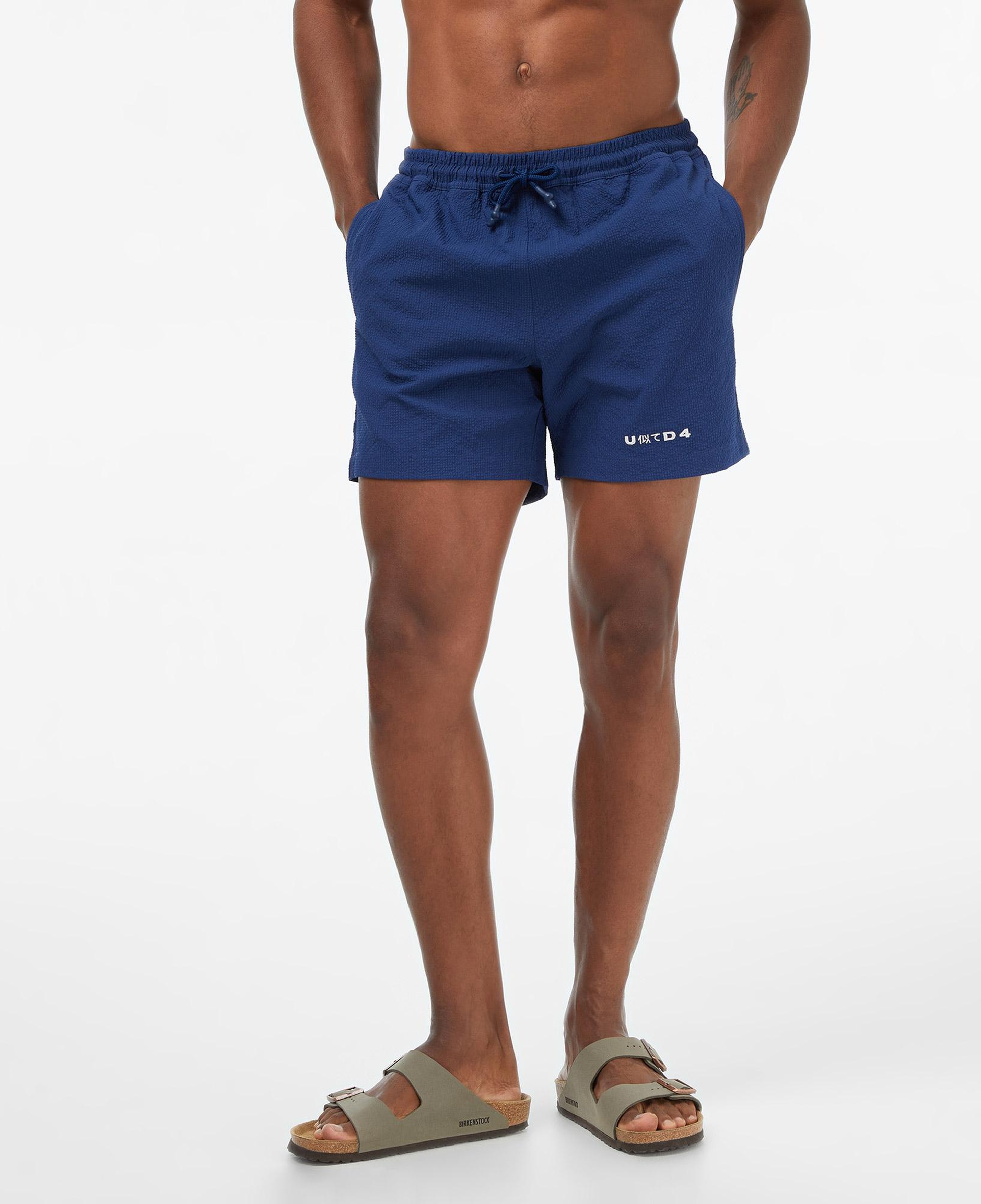 UNITED4 Regular Fit Erkek Lacivert Deniz Şortu