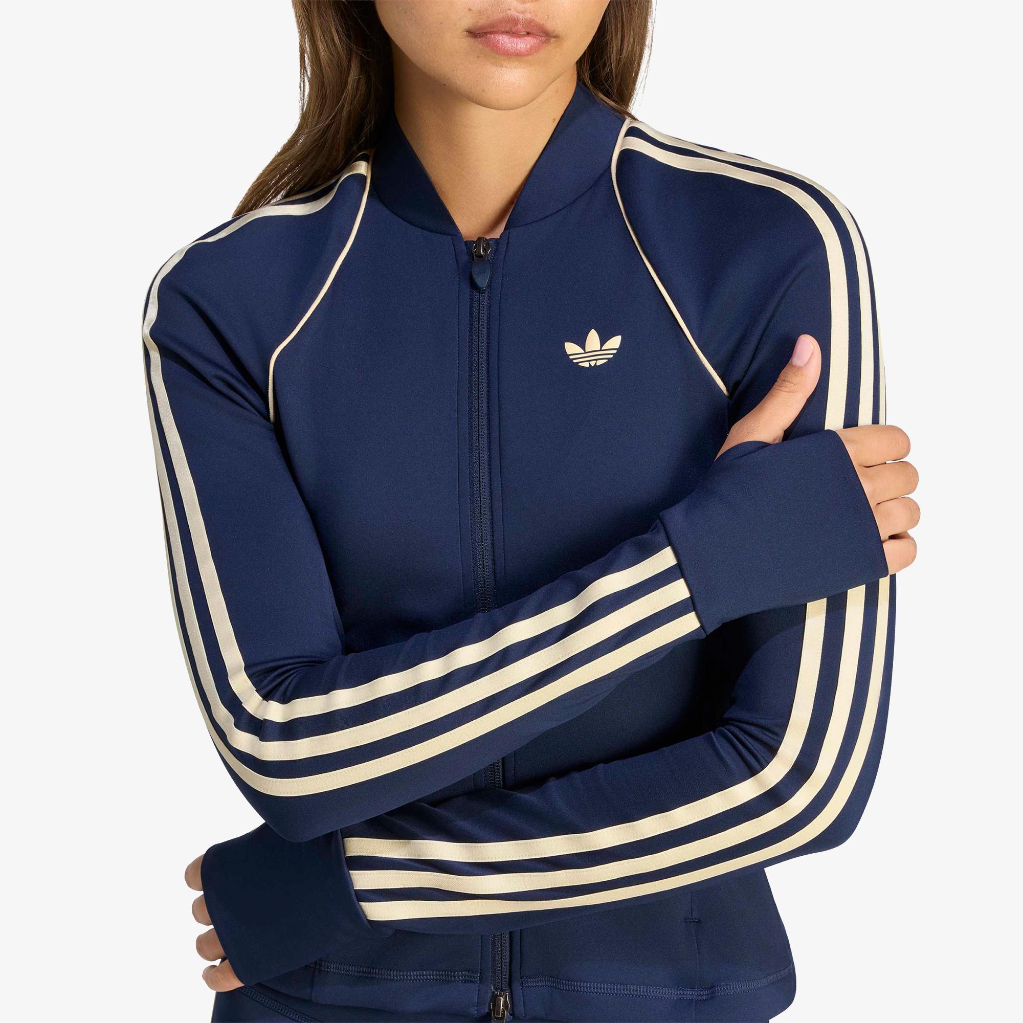 adidas Originals Sport Superstar Midlayer Kadın Mavi Üst