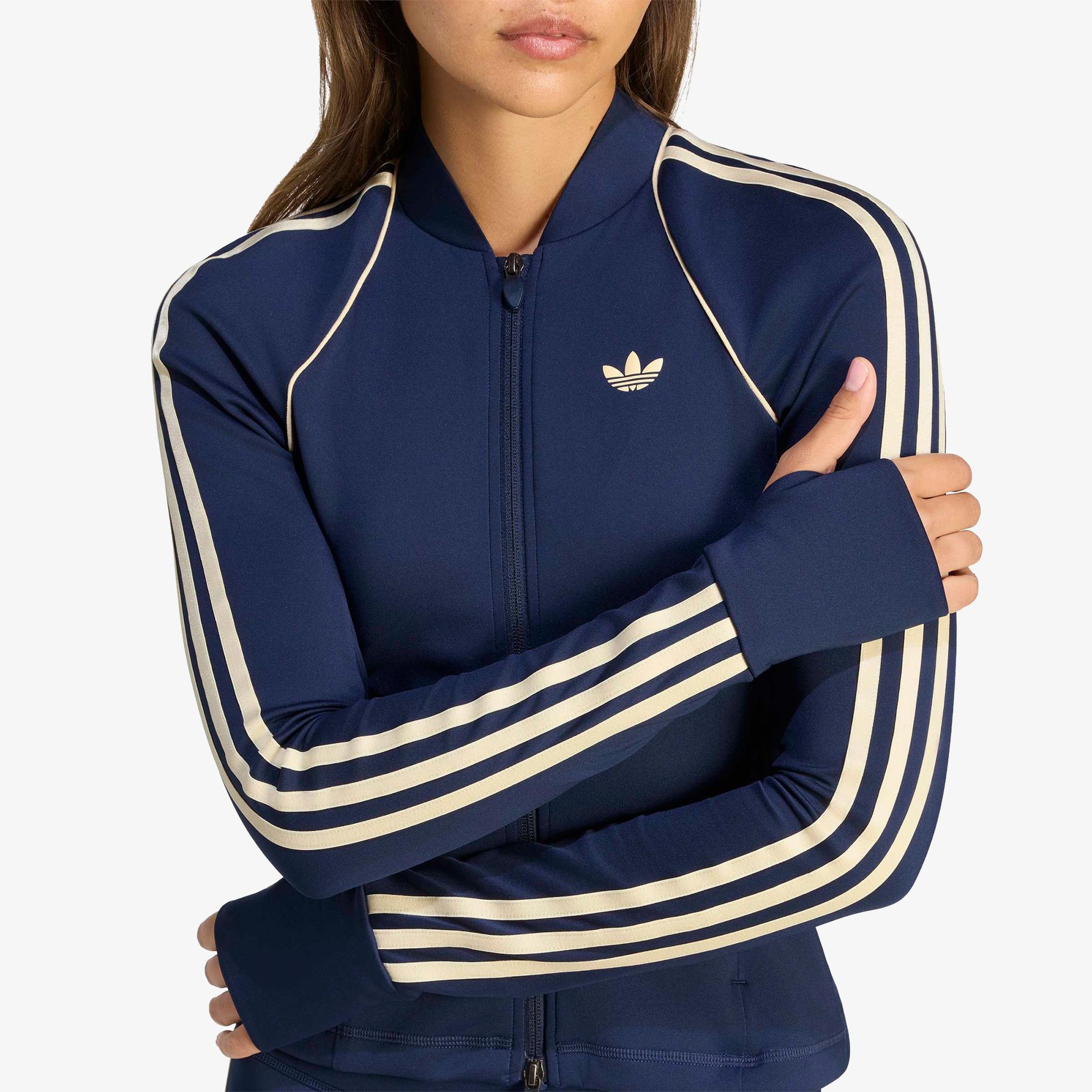 adidas Originals Sport Superstar Midlayer Kadın Mavi Üst