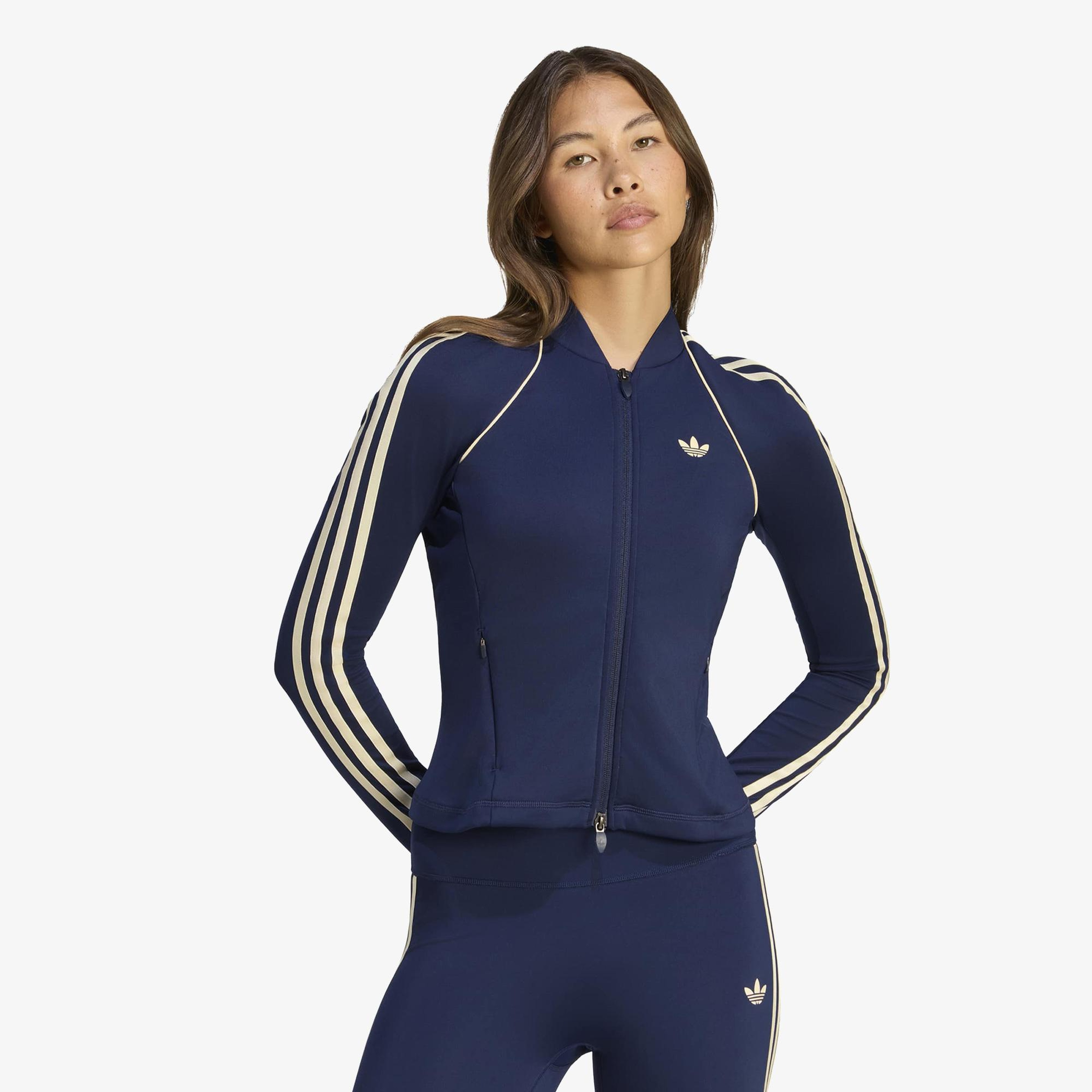 adidas Originals Sport Superstar Midlayer Kadın Mavi Üst