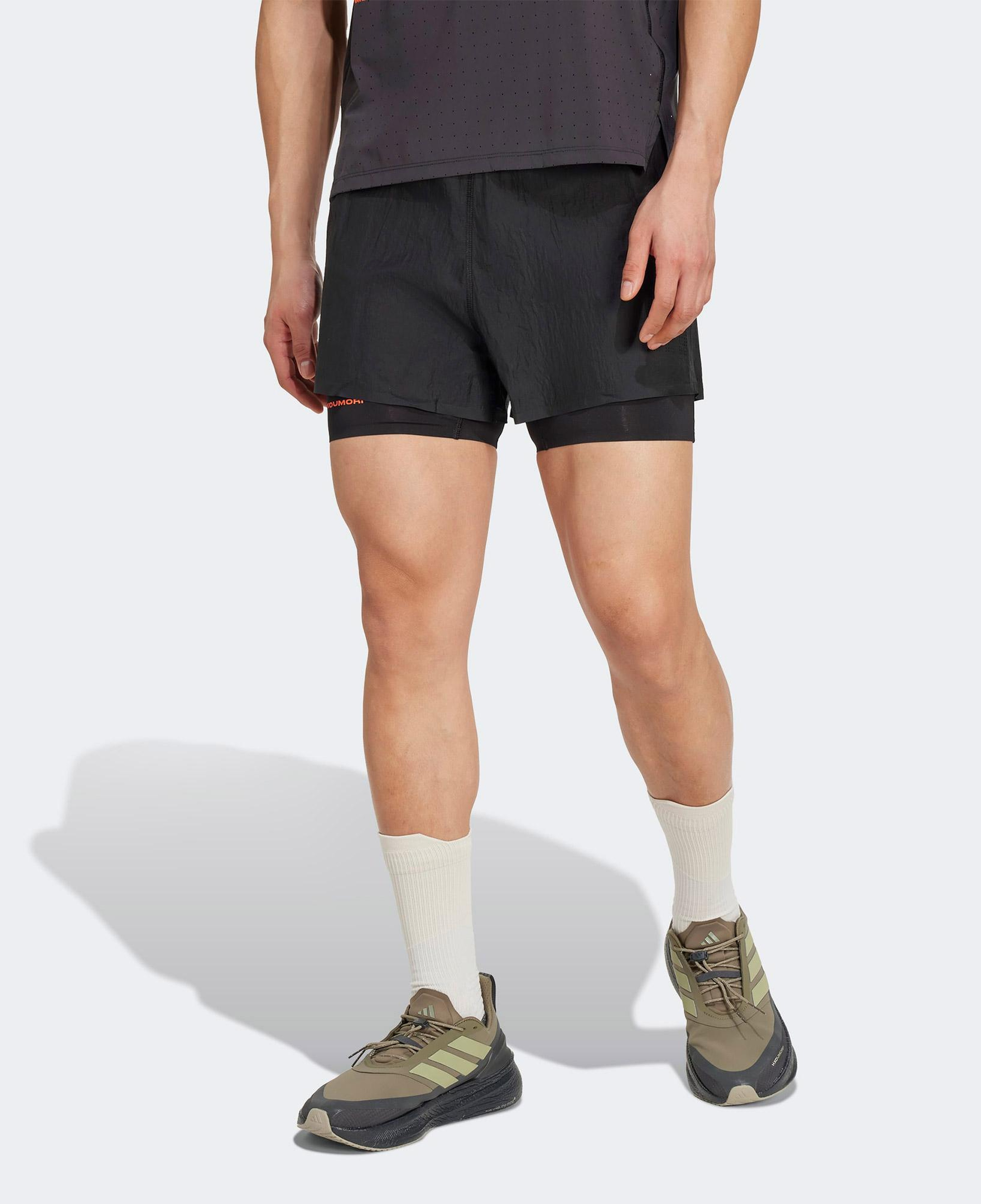 adidas Adi365 H.Koumori 2in1 Erkek Siyah Koşu Şortu