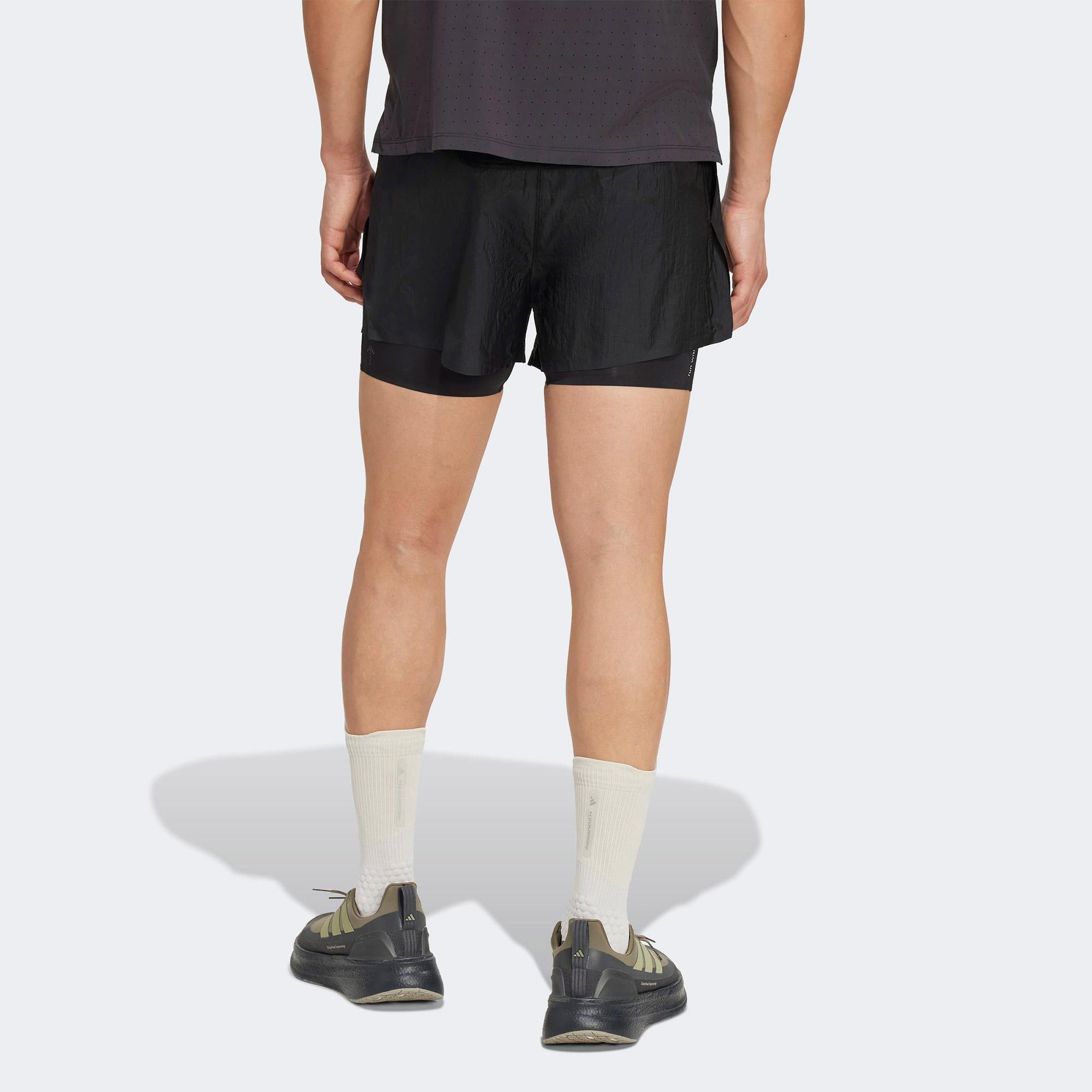 adidas Adi365 H.Koumori 2in1 Erkek Siyah Koşu Şortu