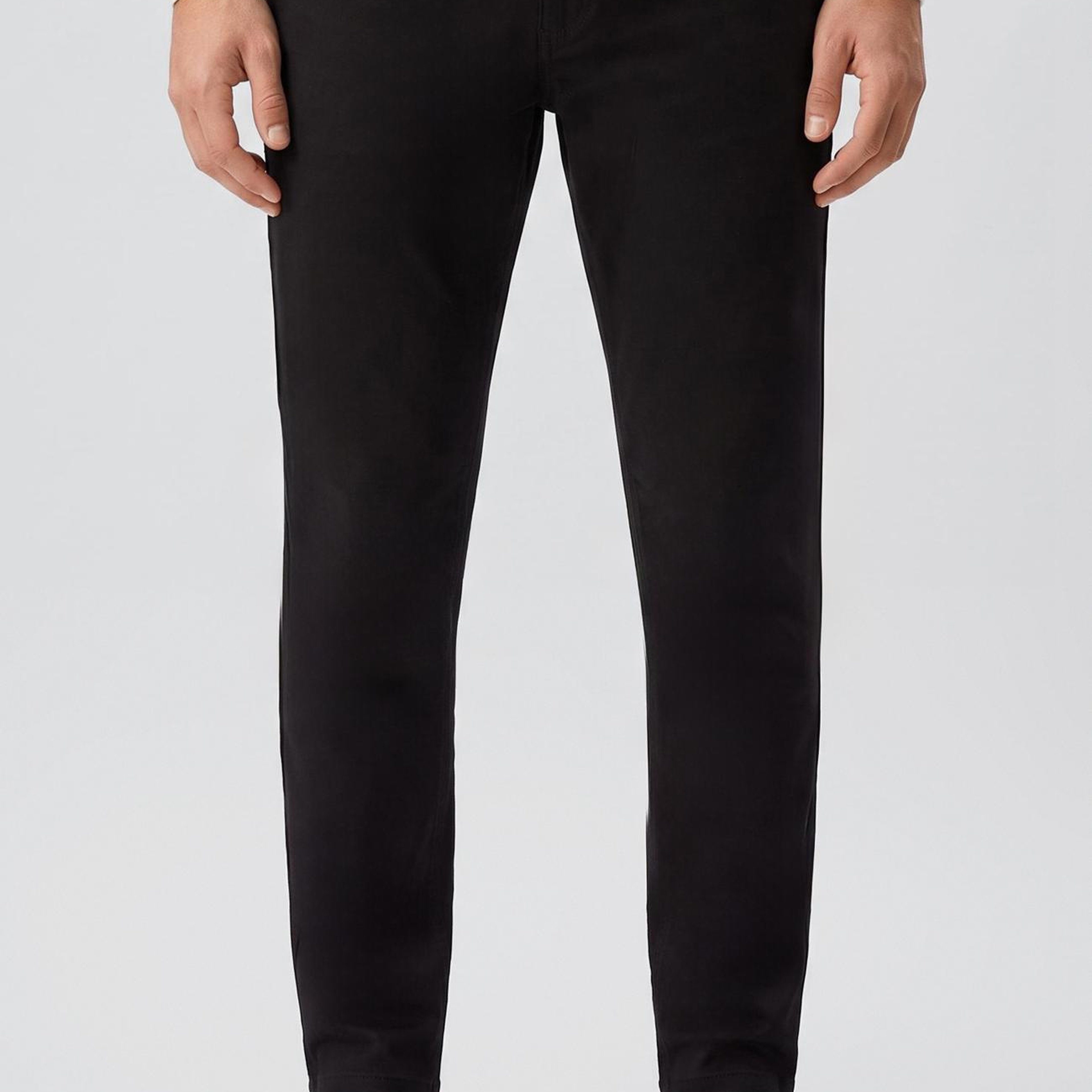Network Erkek Siyah Armür Desen Casual Pantolon