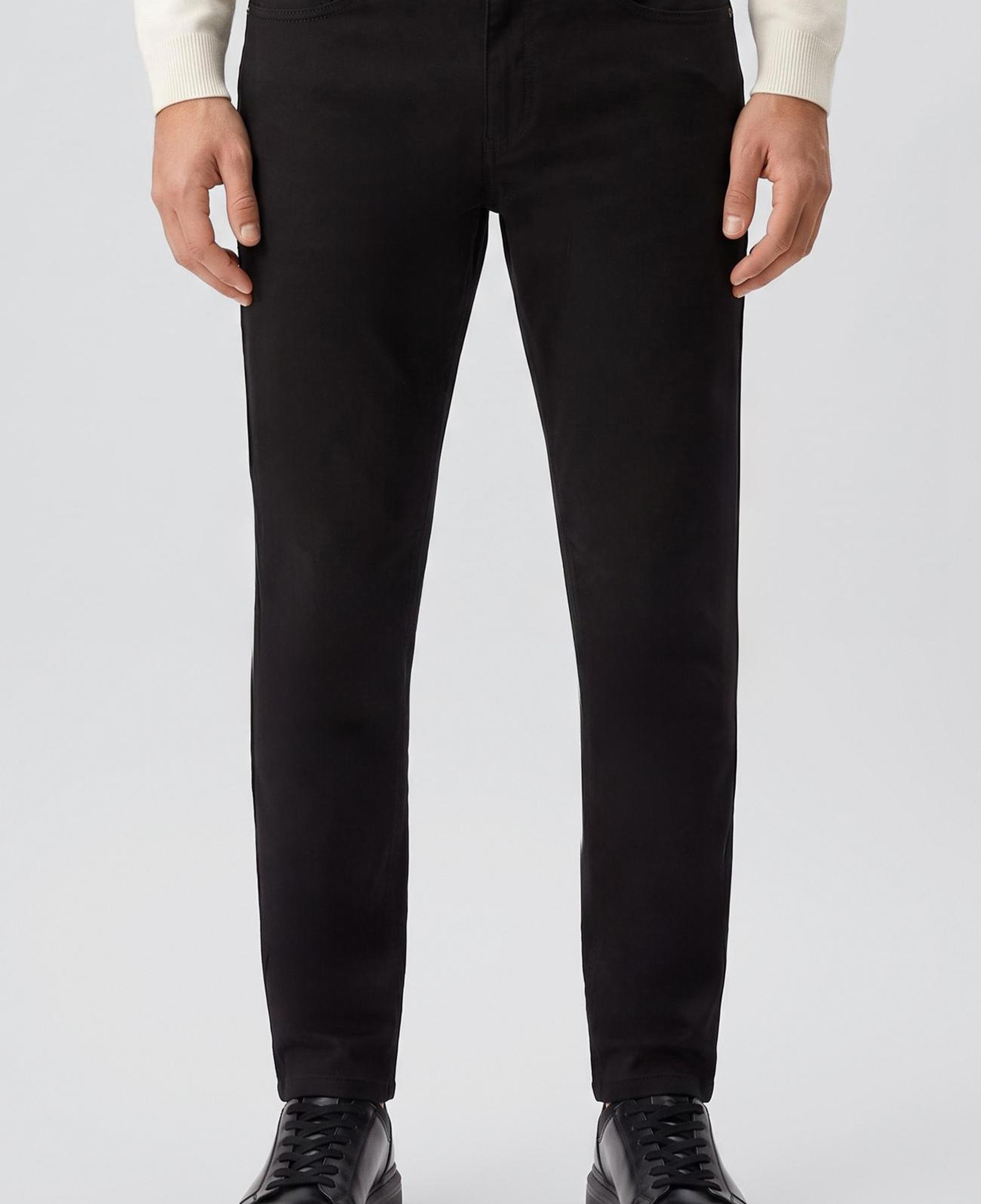 Network Erkek Siyah Armür Desen Casual Pantolon