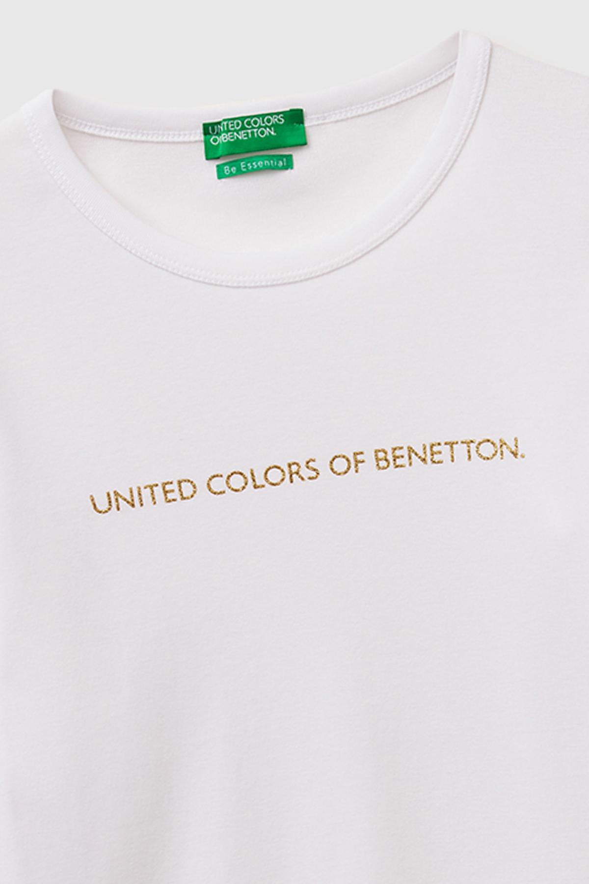 Kadın Beyaz %100 Pamuk Regular Fit Ribanalı Uzun Kollu T-Shirt
