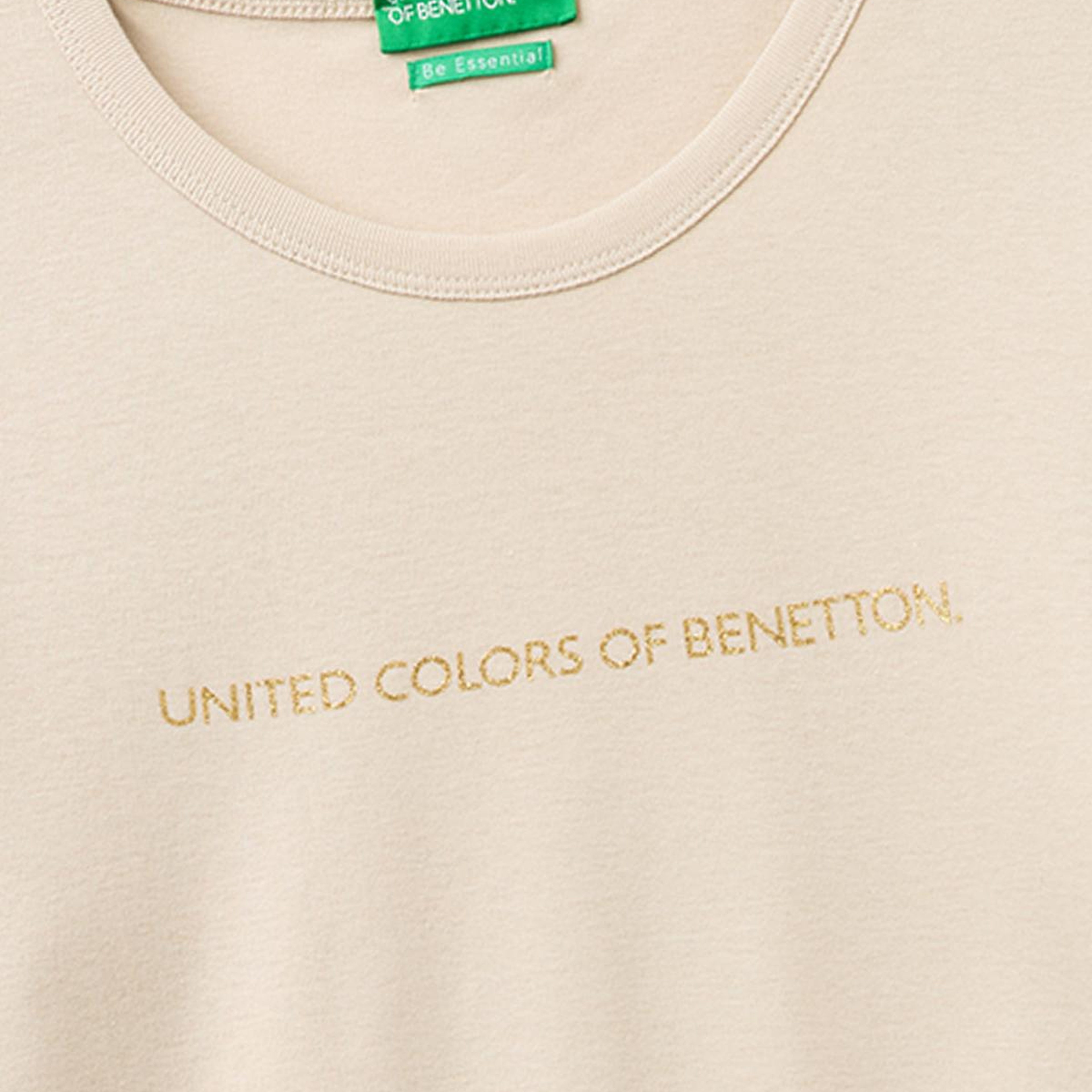Kadın Taş %100 Pamuk Regular Fit Ribanalı Uzun Kollu T-Shirt