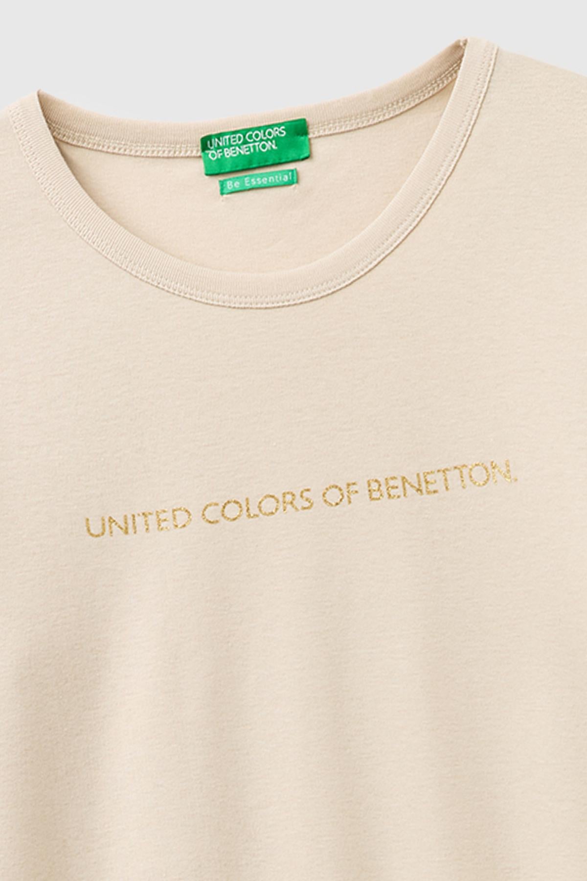 Kadın Taş %100 Pamuk Regular Fit Ribanalı Uzun Kollu T-Shirt