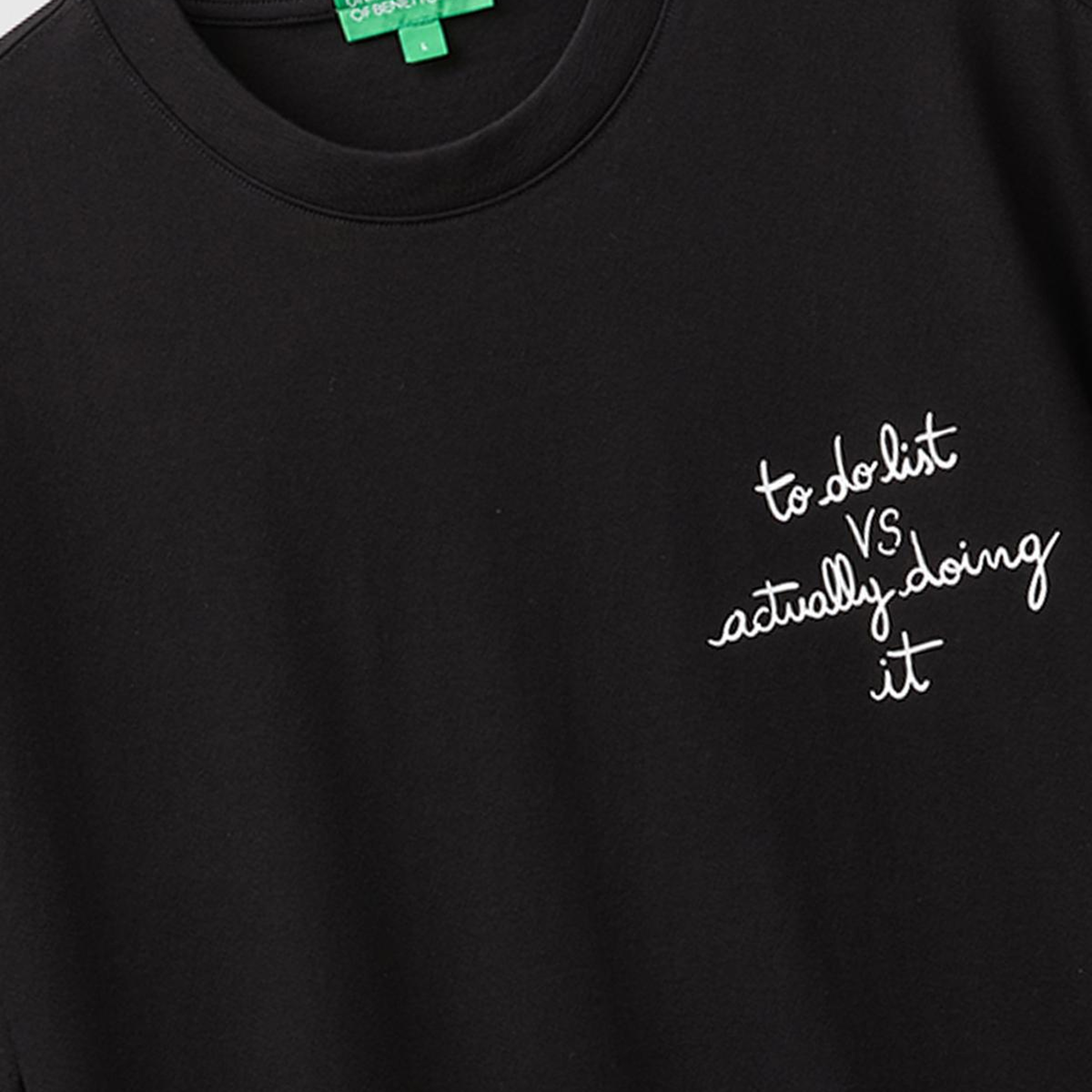 Erkek Siyah %100 Pamuk Relaxed Fit Kısa Kollu T-Shirt