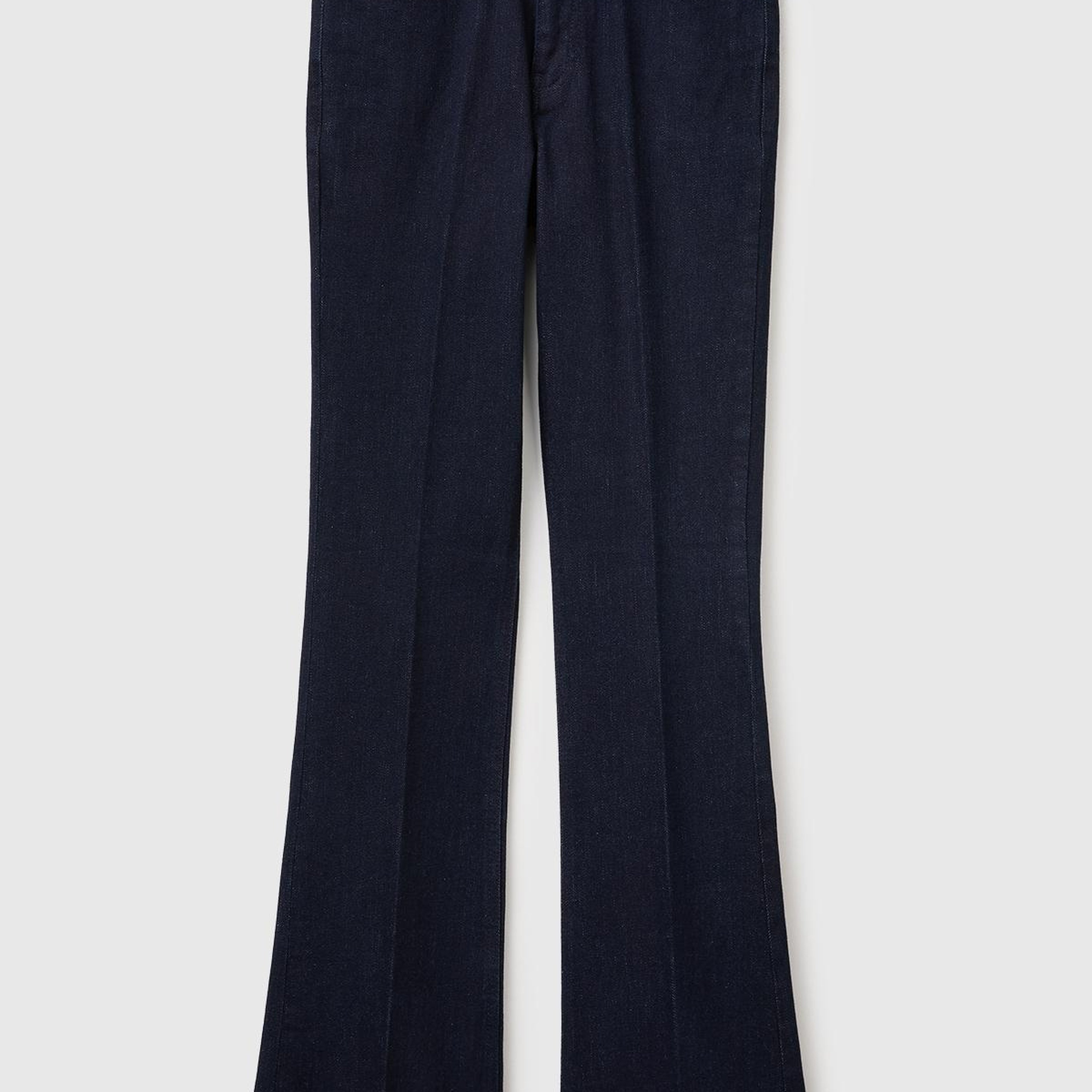 Kadın Koyu Mavi  Pamuk Karışımlı Cepli Denim Pantolon
