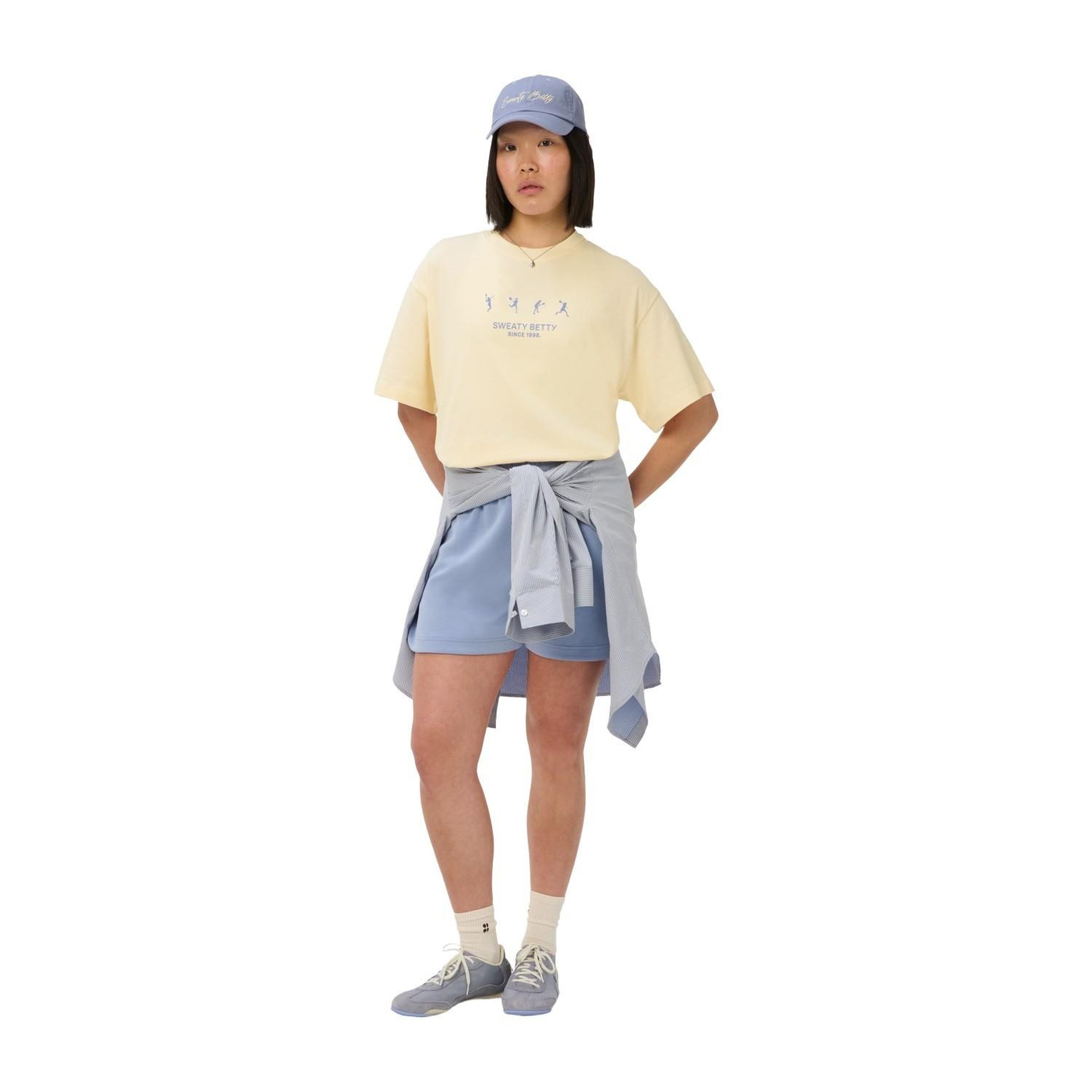 Sweaty Betty Tennis Graphic Kadın Sarı Tişört