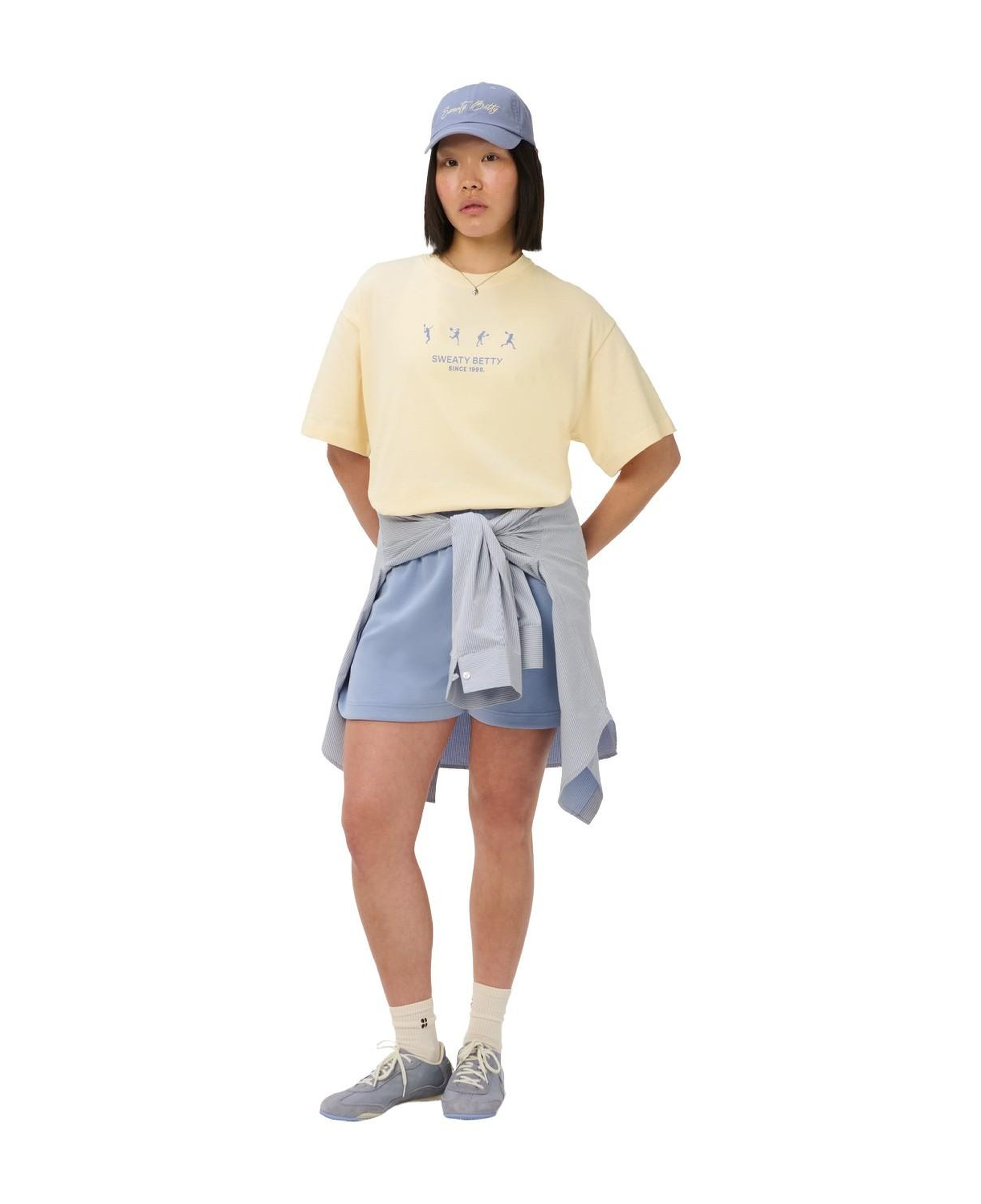 Sweaty Betty Tennis Graphic Kadın Sarı Tişört