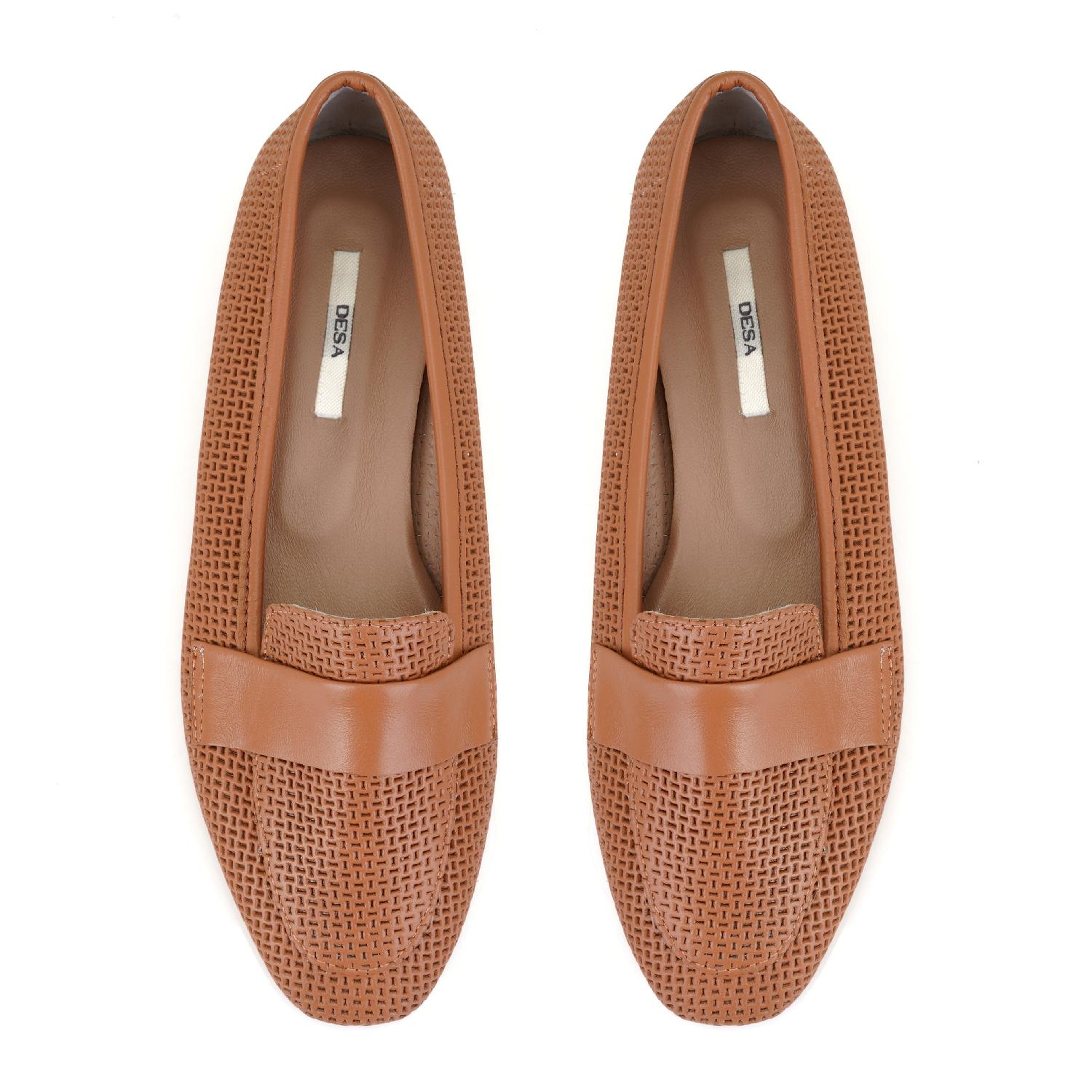 Kadın Taba Deri Loafer