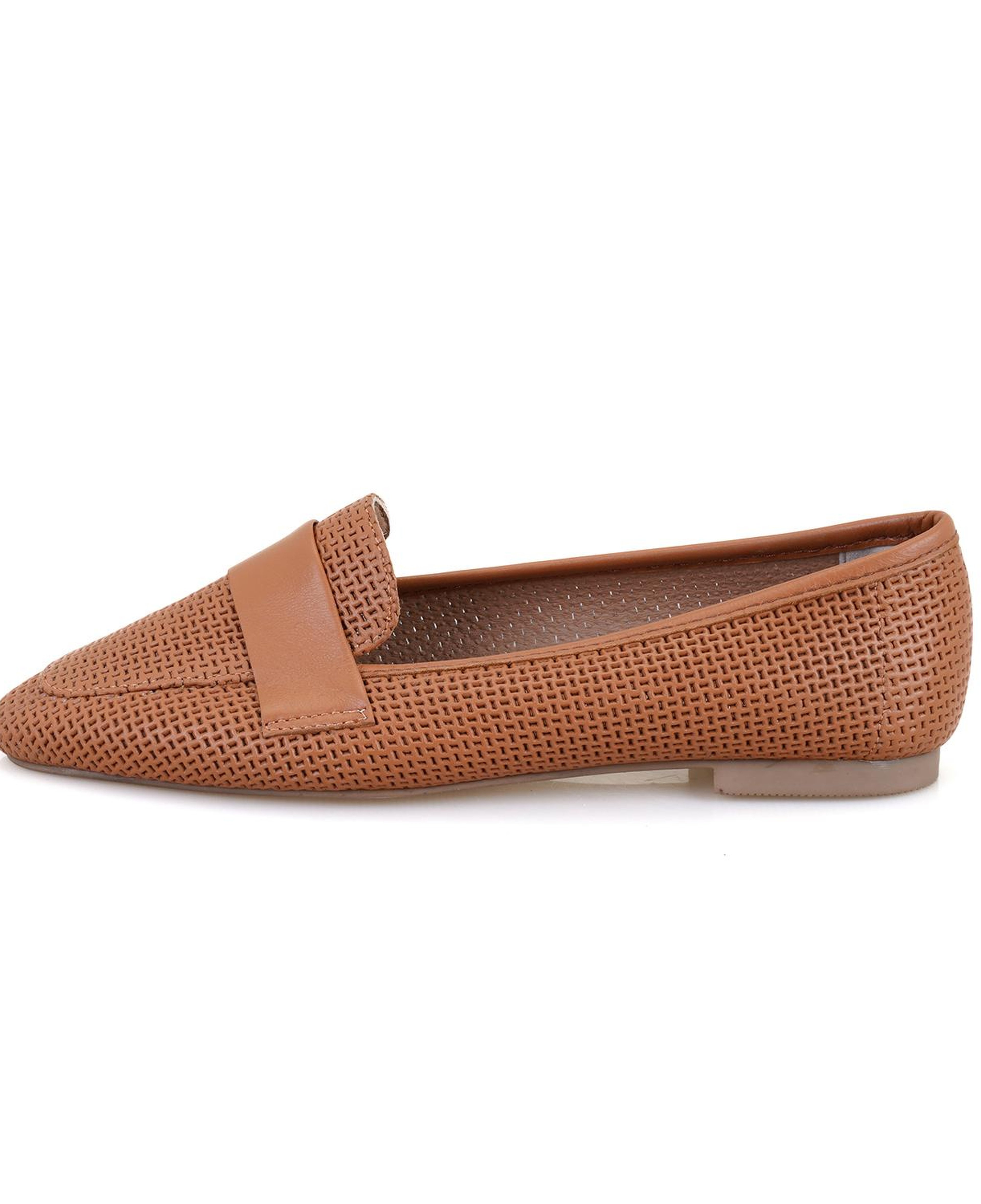 Kadın Taba Deri Loafer