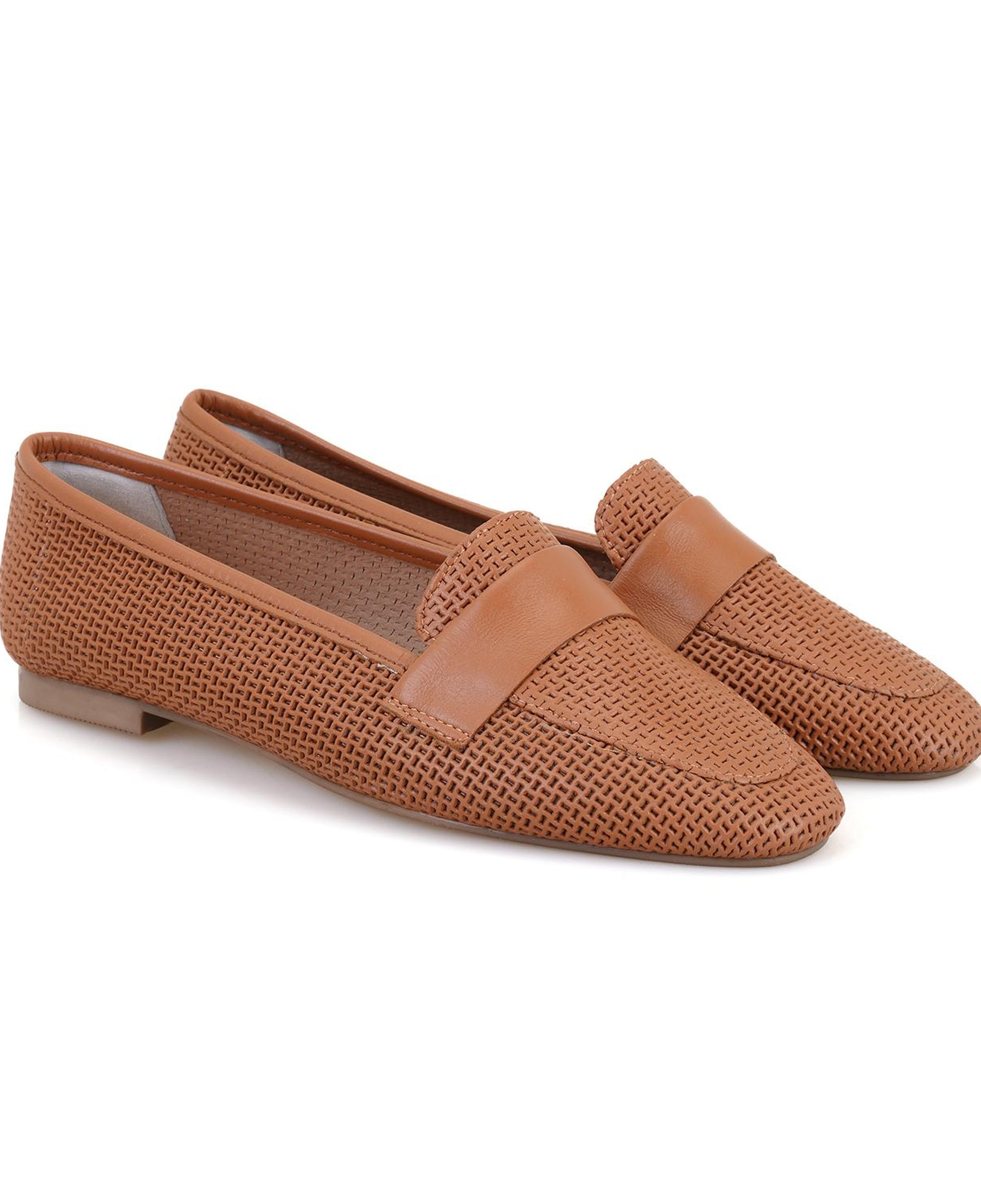 Kadın Taba Deri Loafer