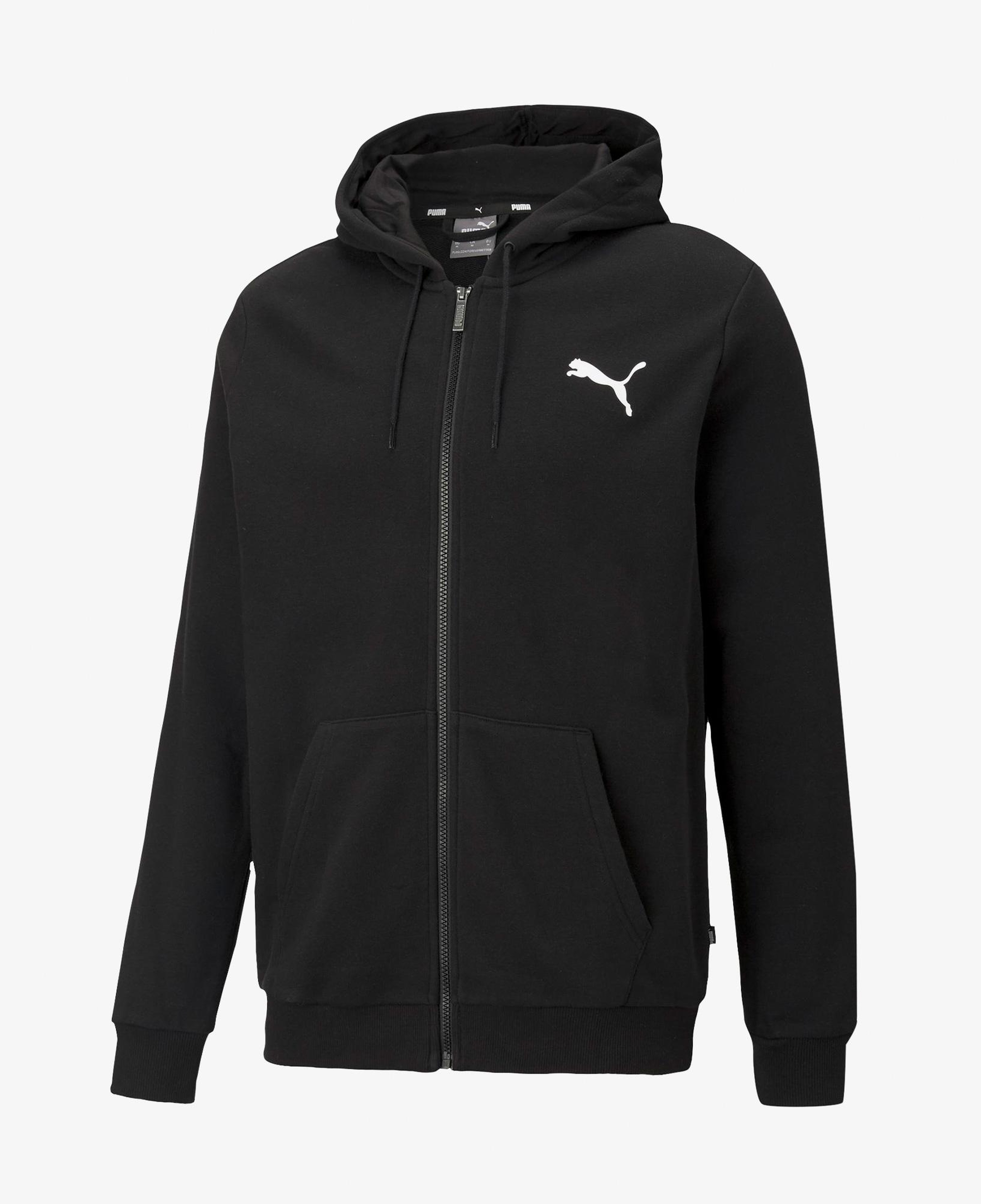 Puma Essentials Small Logo Fz Erkek Siyah Günlük Sweatshirt