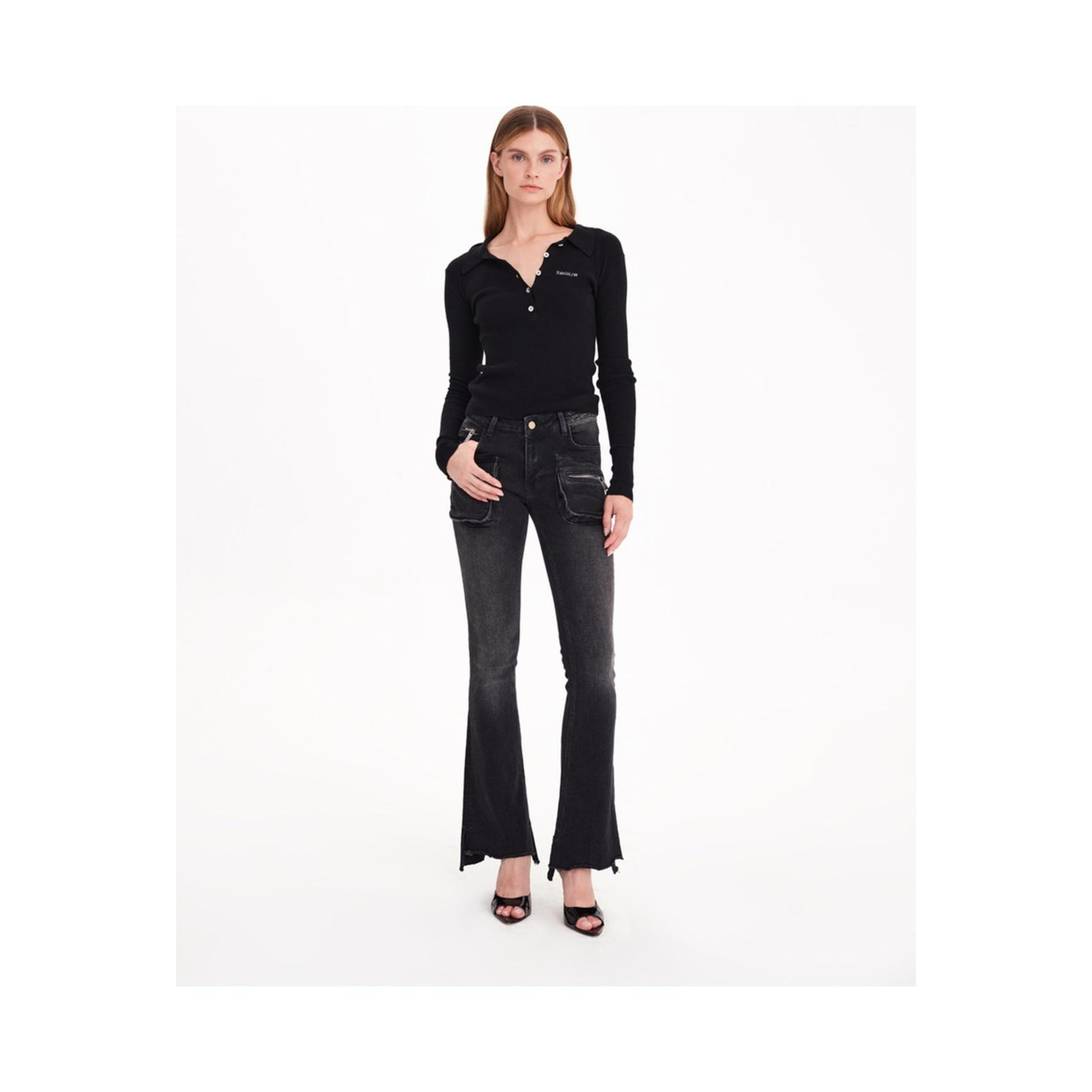Sagaza Aletta Jeans Kadın Antrasit