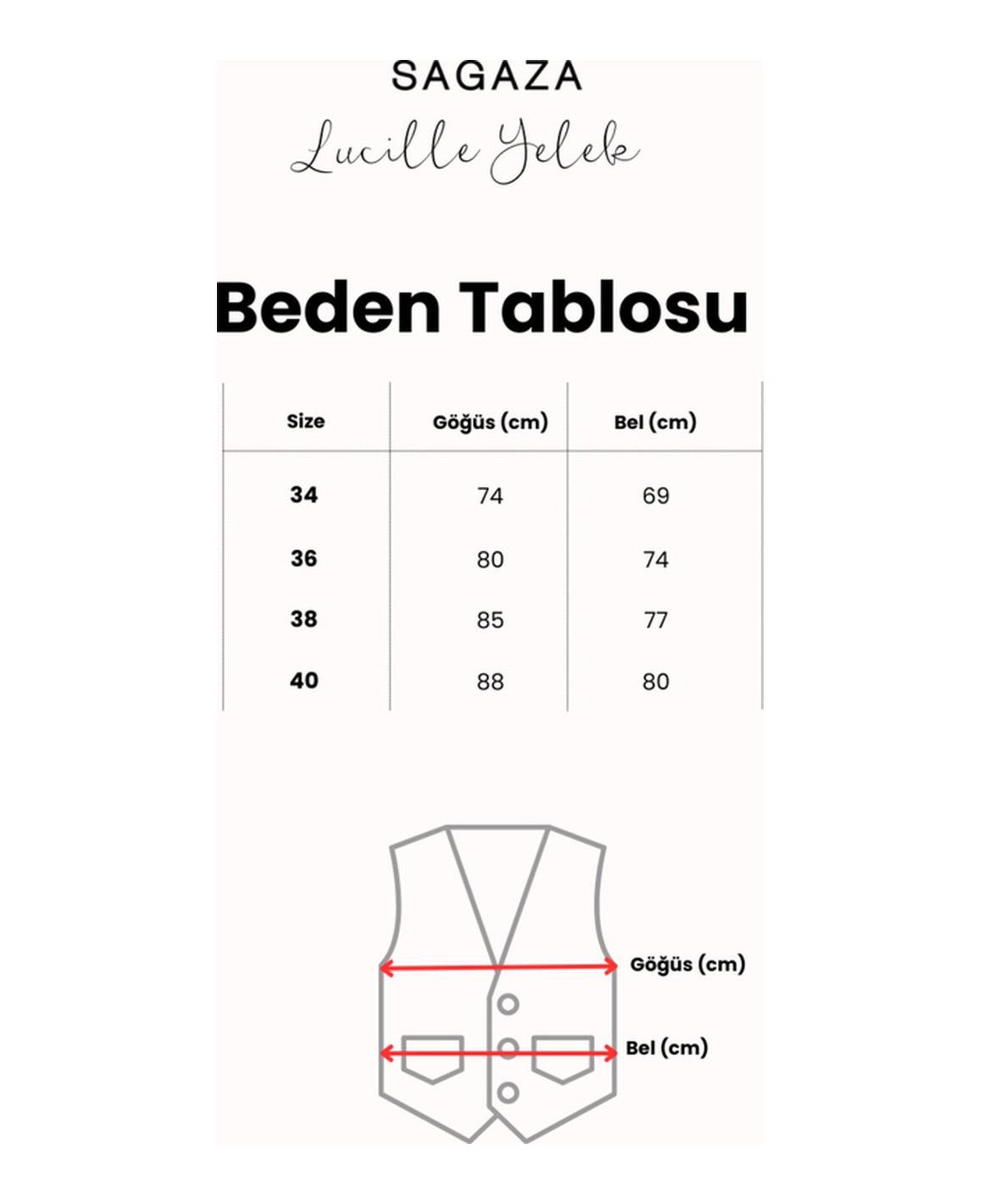 Sagaza Lucille Yelek Kadın Kahverengi