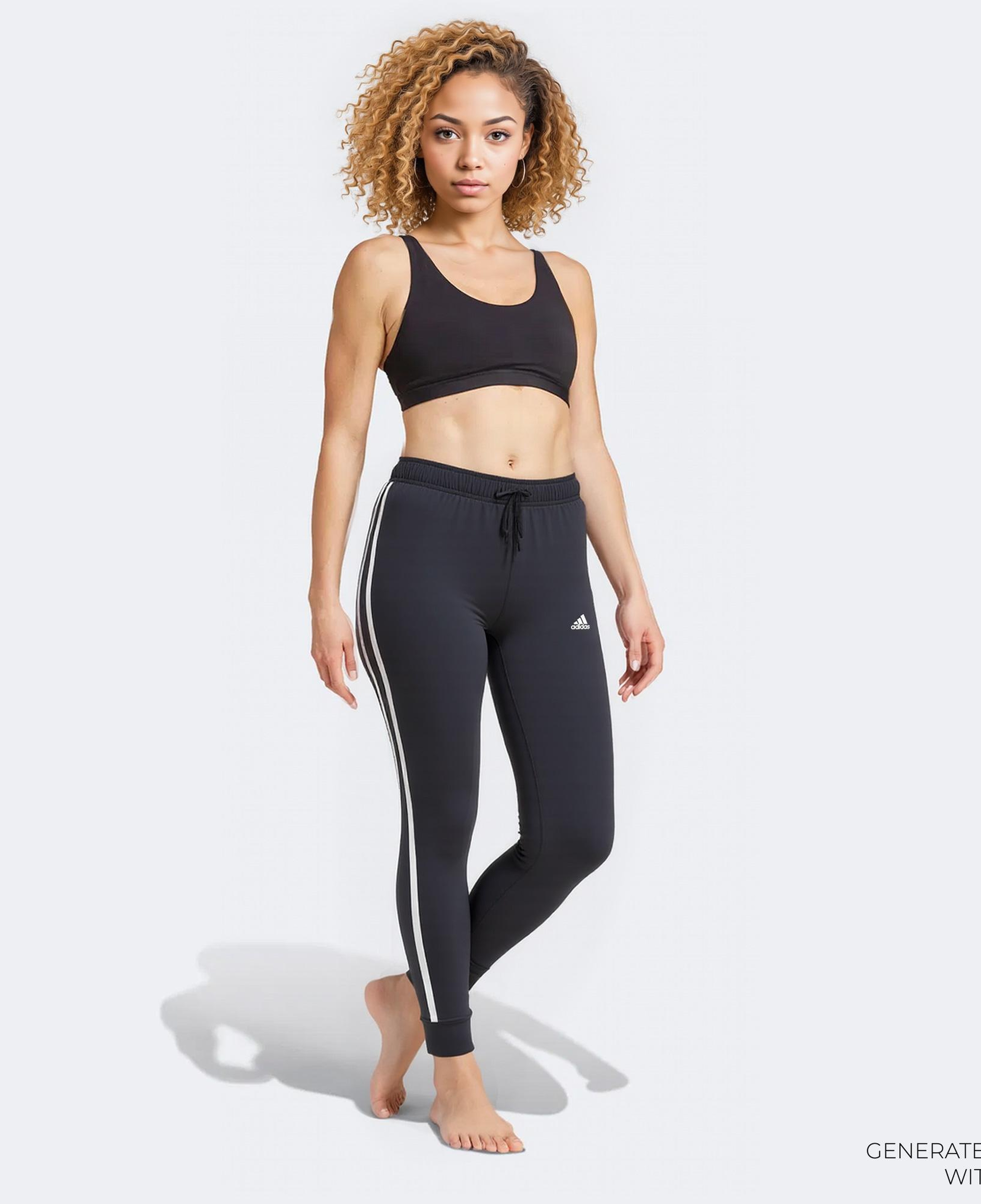 adidas Primegreen Essentials Warm Up Kadın Siyah Günlük Eşofman Altı