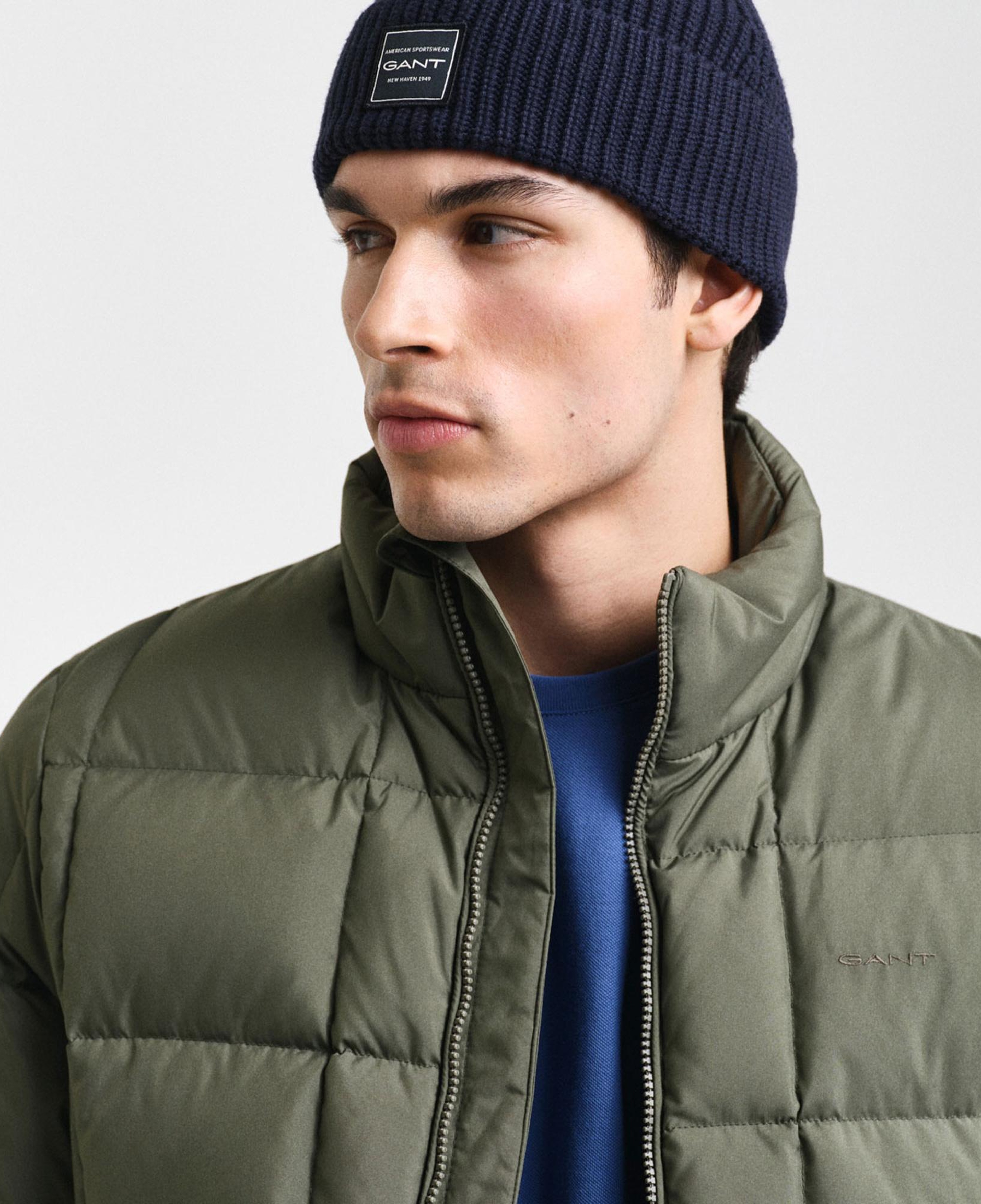 GANT Erkek Yeşil Regular Fit Uzun Kollu Mont