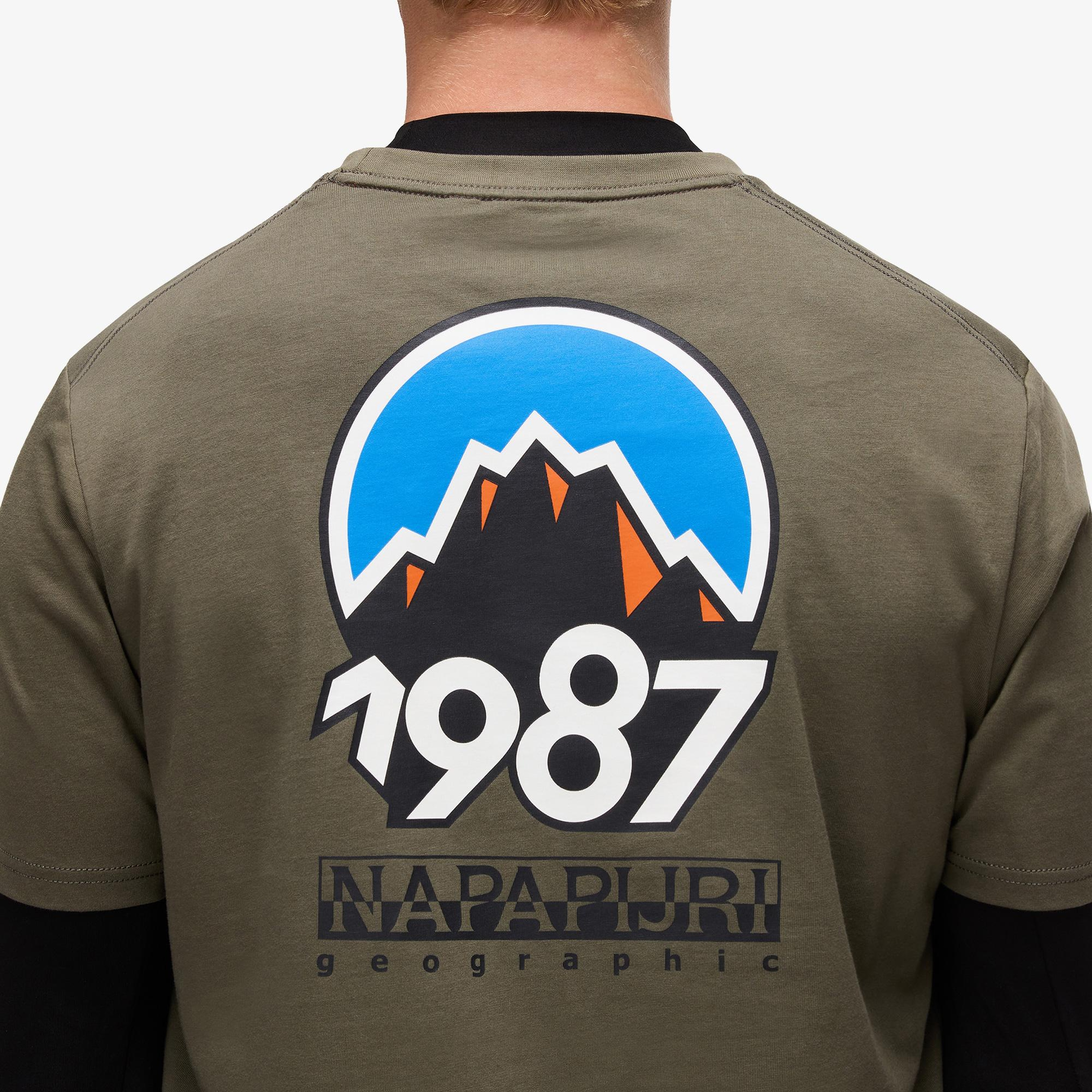 Napapijri S-Montepiana Erkek Yeşil T-Shirt