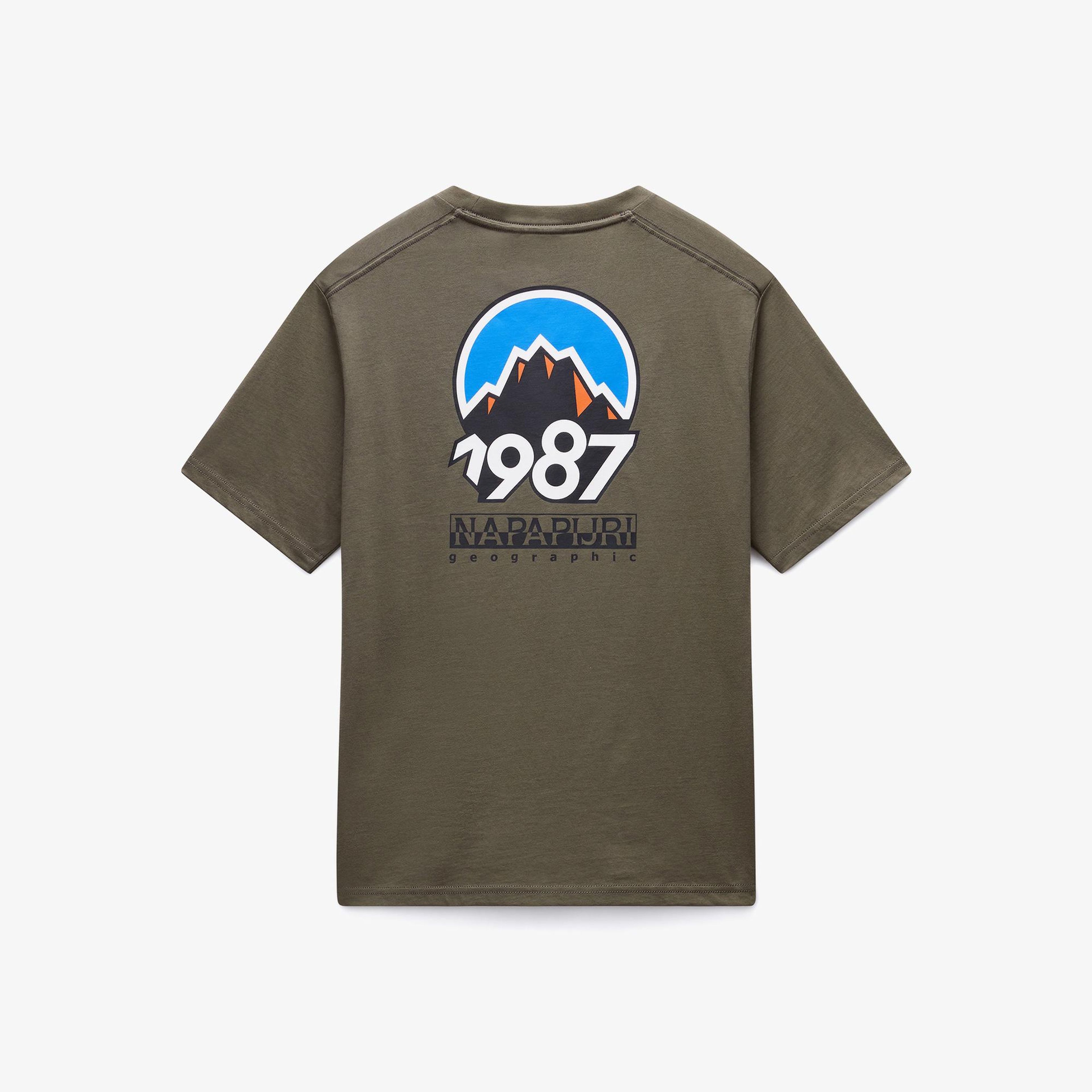 Napapijri S-Montepiana Erkek Yeşil T-Shirt