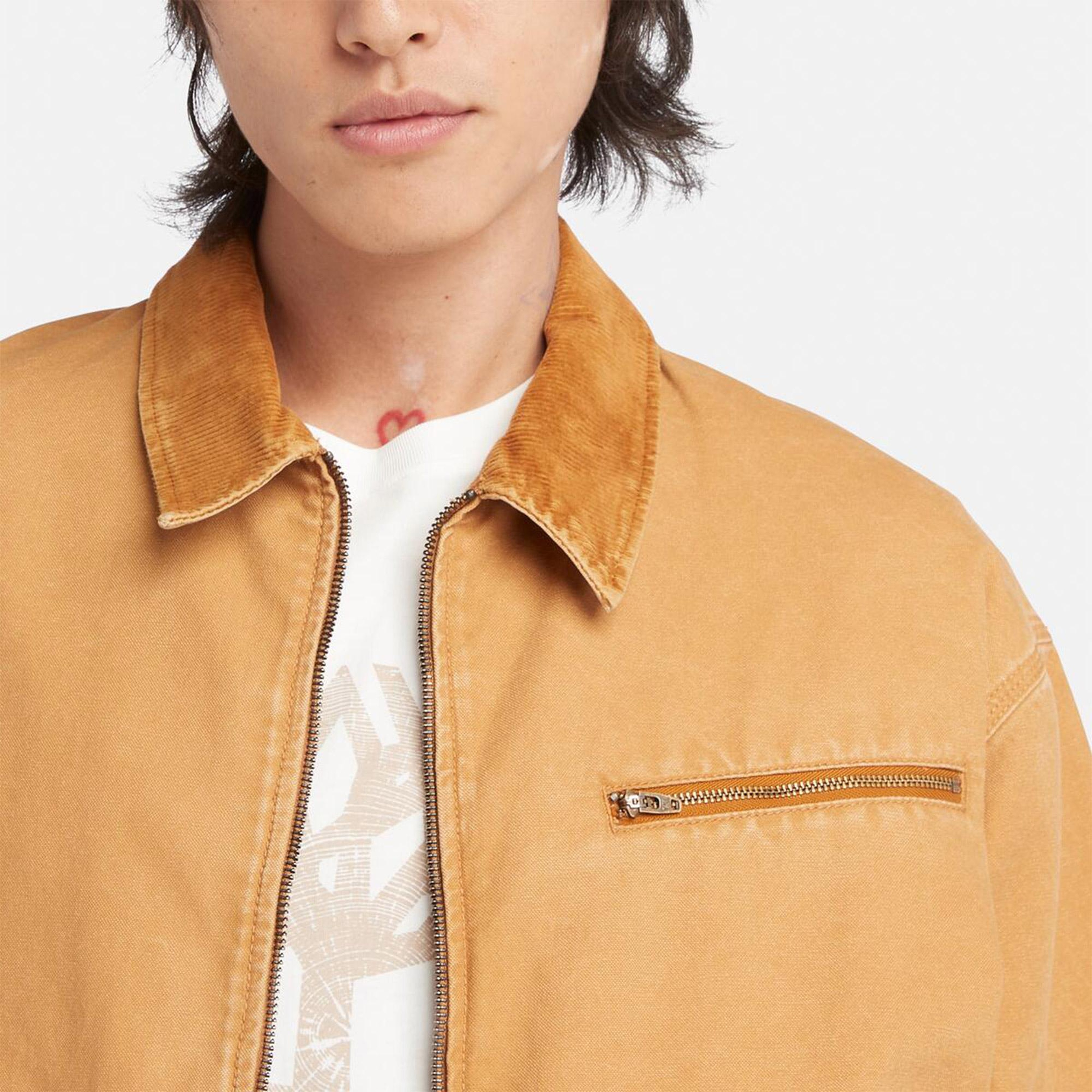 Timberland Strafford Yıkanmış Kanvas Erkek Sarı Ceket