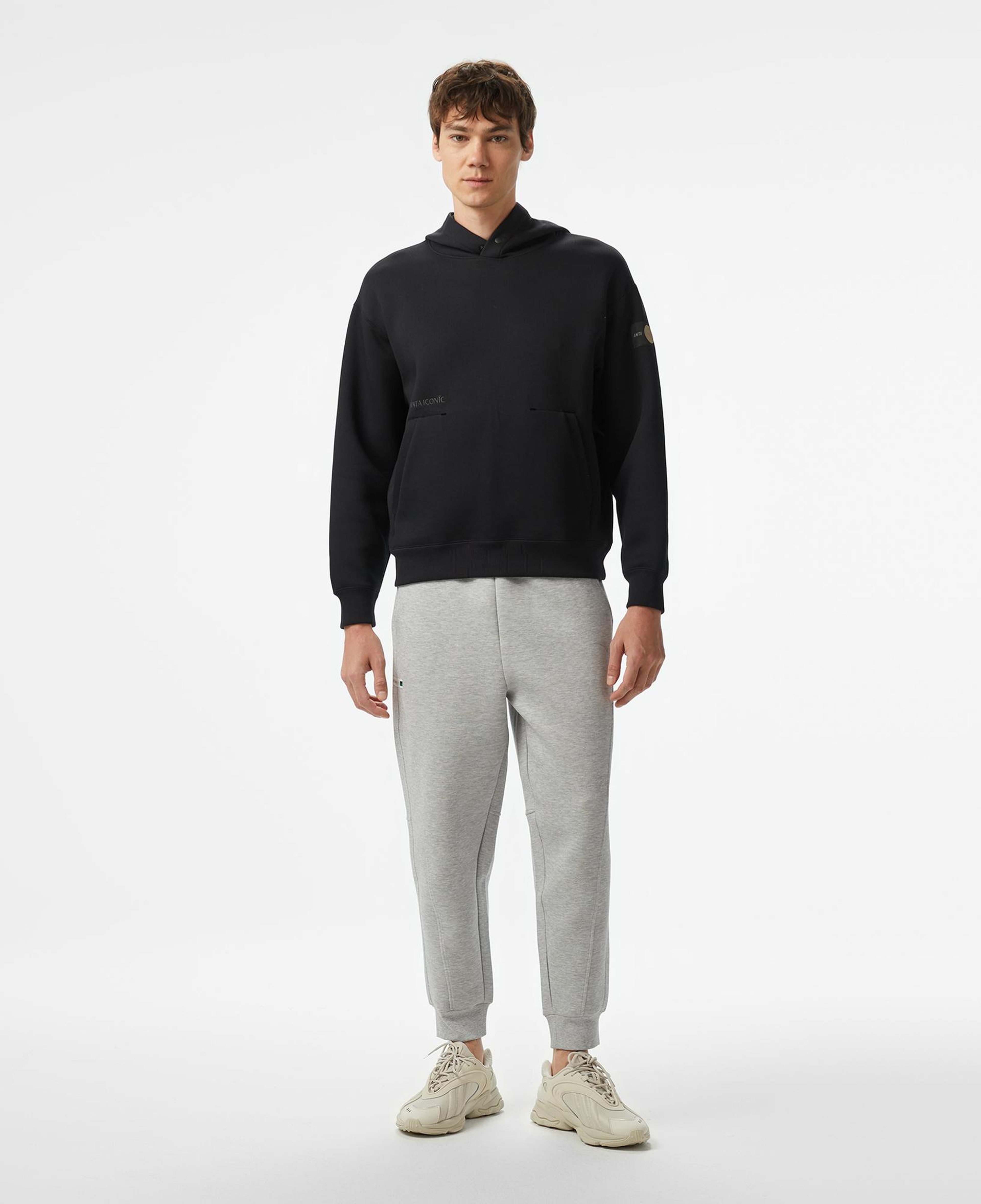 Anta Iconic Erkek Siyah Hoodie