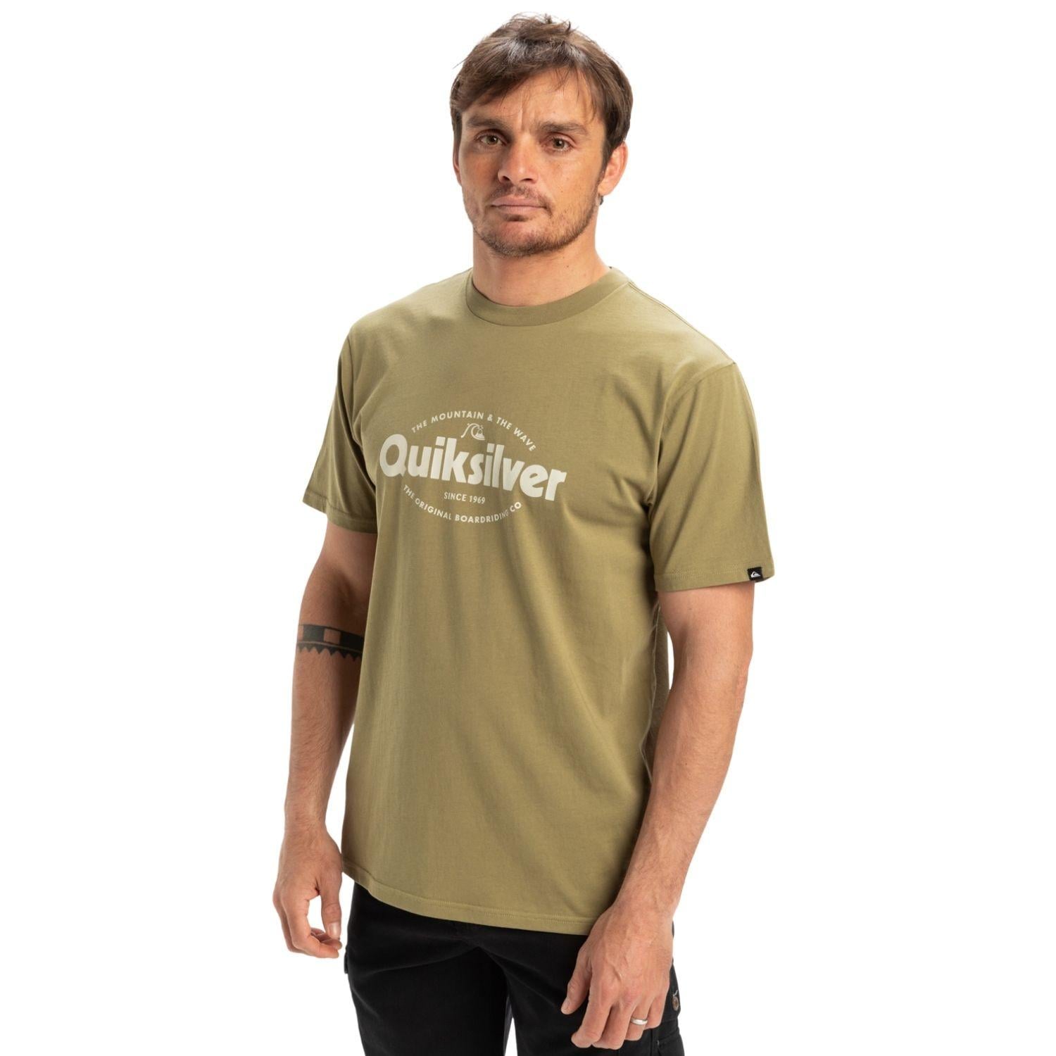 Quiksilver Ev Shape All Day Erkek Yeşil Tişört