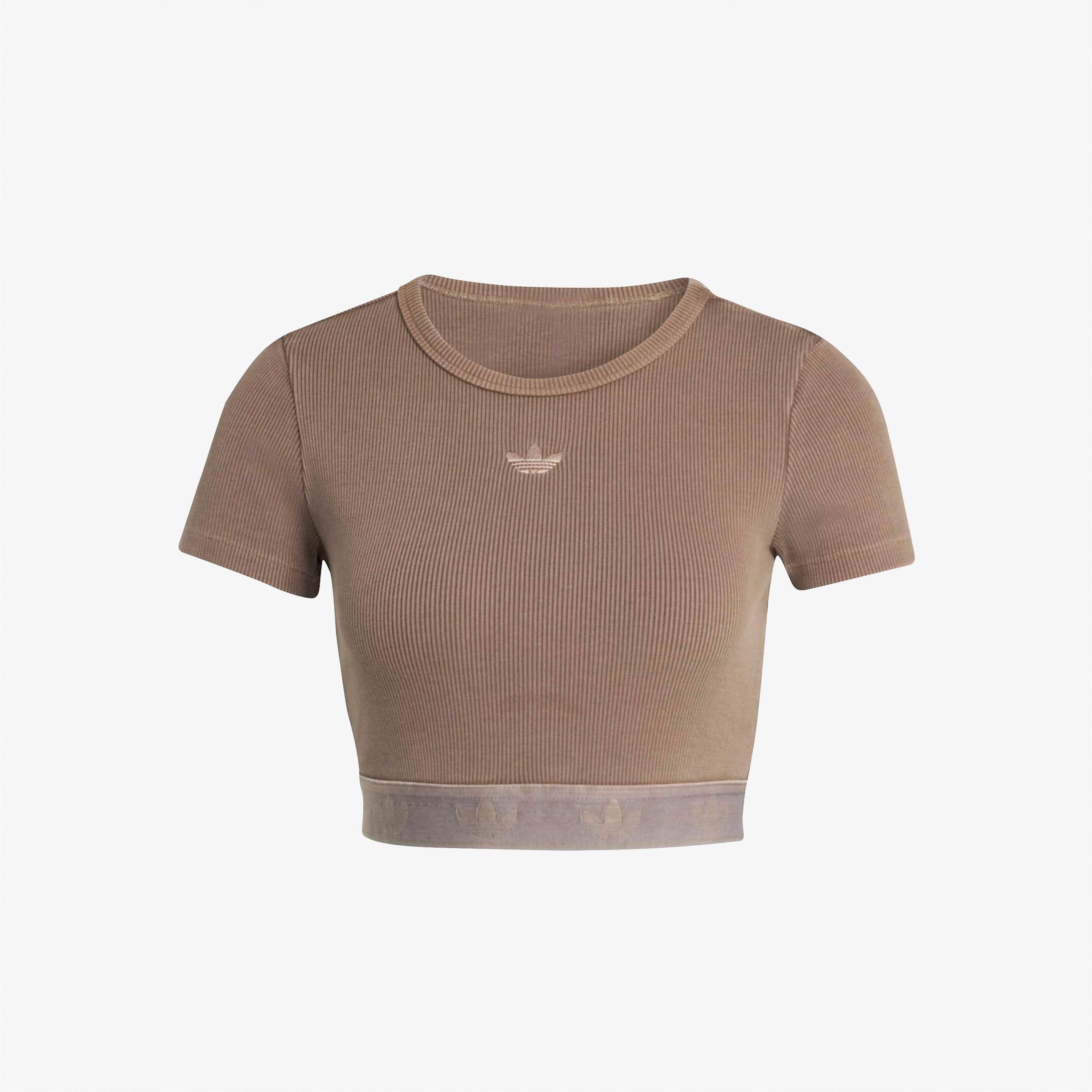 adidas Essential Kadın Kahverengi T-Shirt