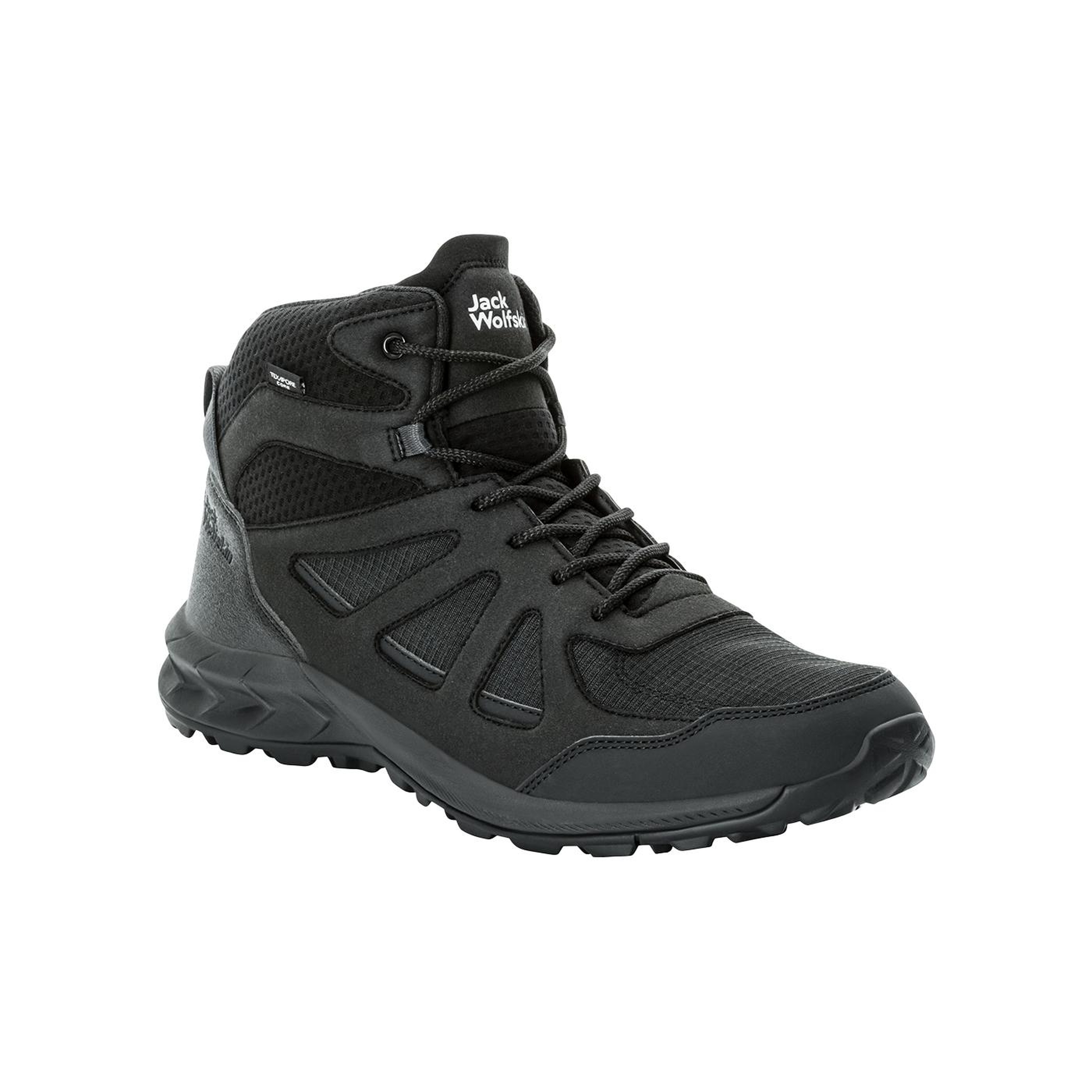 Jack Wolfskin Woodland 2 Texapore Mid Erkek Siyah Bot
