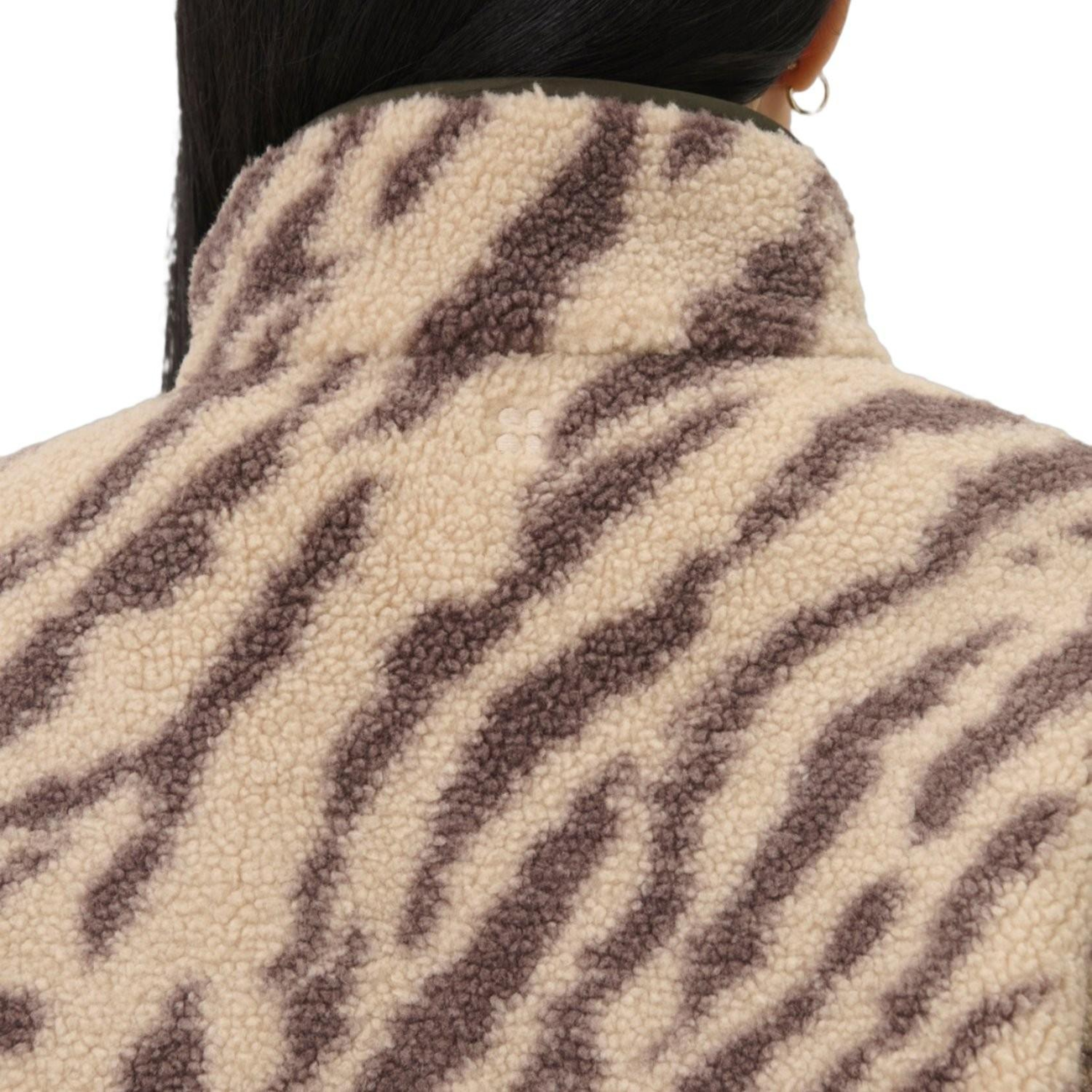 Sweaty Betty New Plush Half Zip Kadın Bej Polar