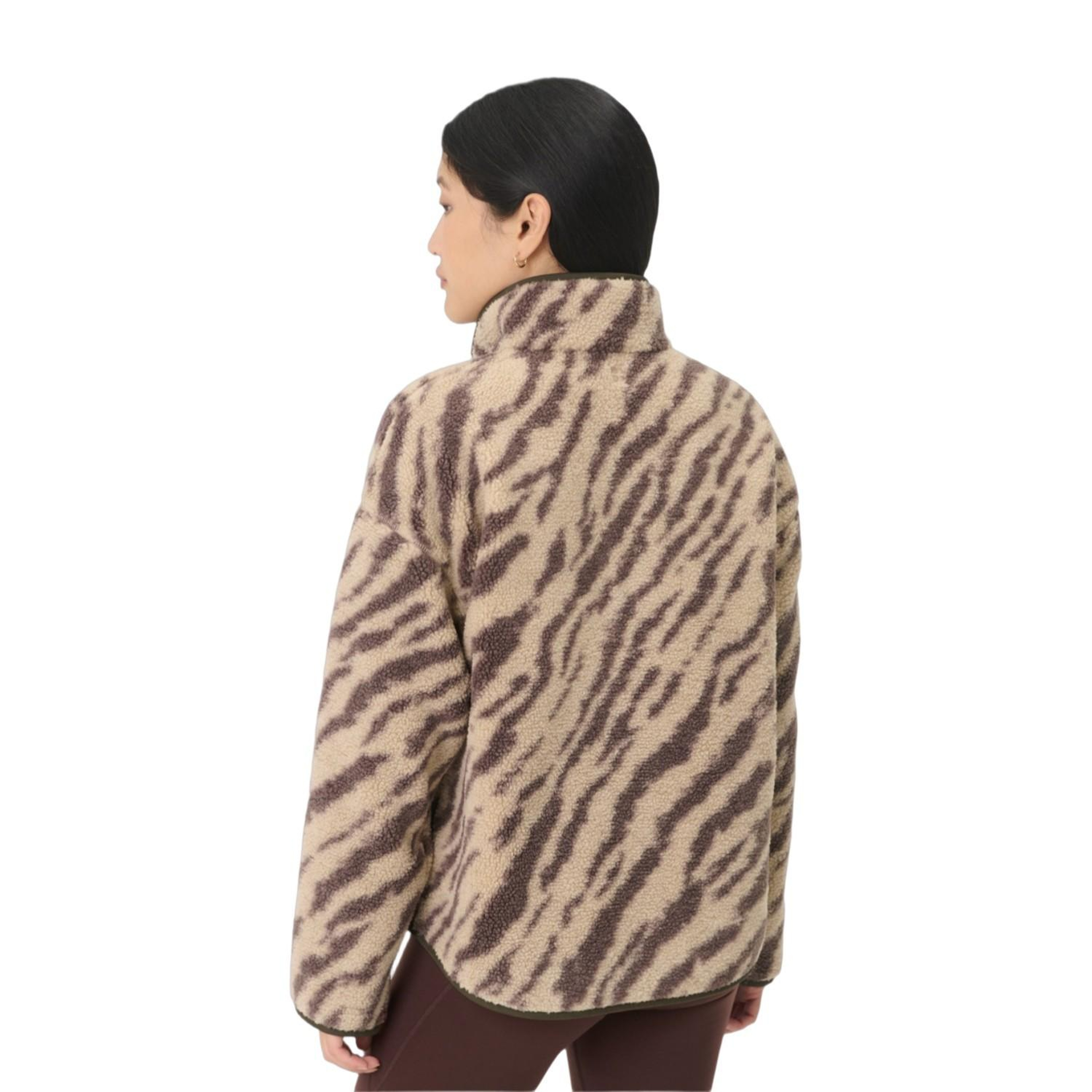Sweaty Betty New Plush Half Zip Kadın Bej Polar