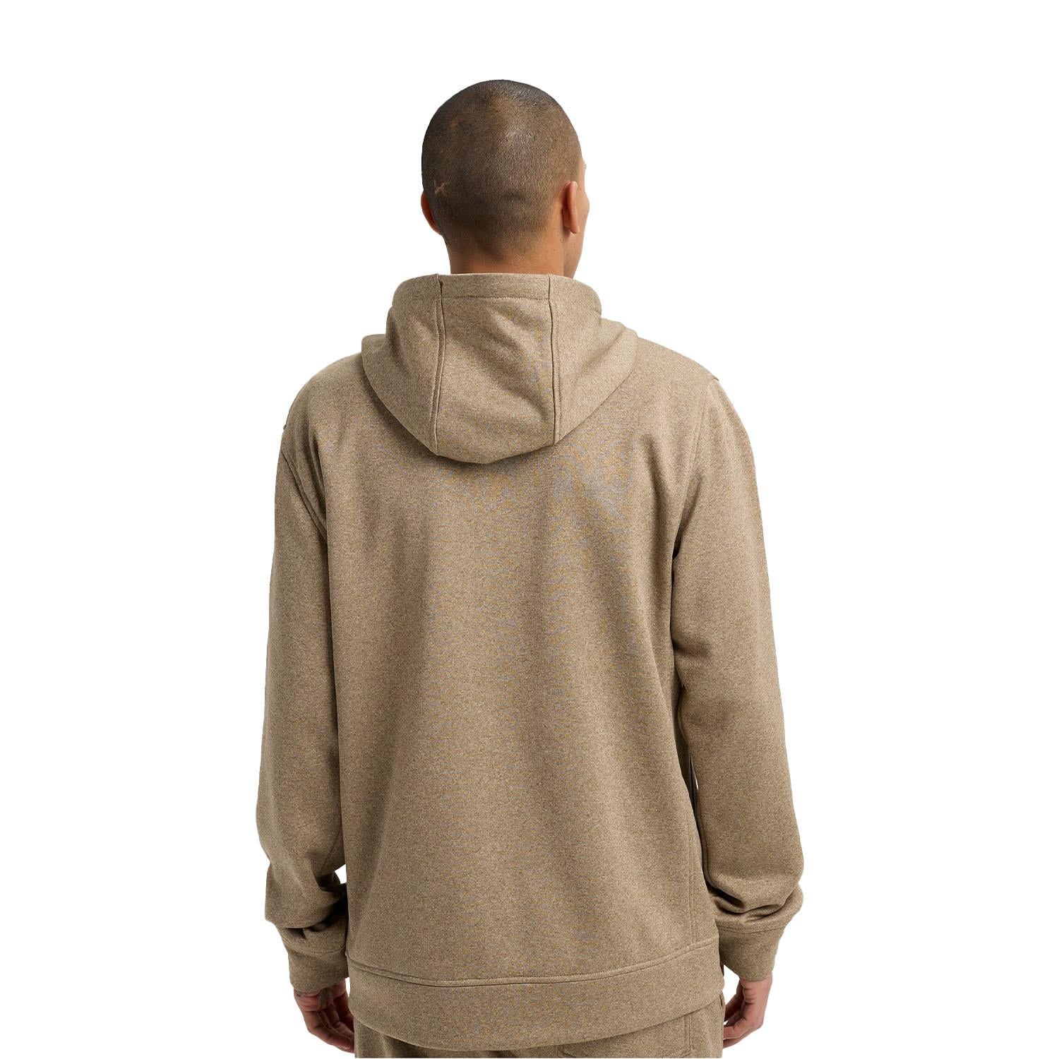 Burton Mens Oak Full-zip Hoodie Erkek Bej Sweat
