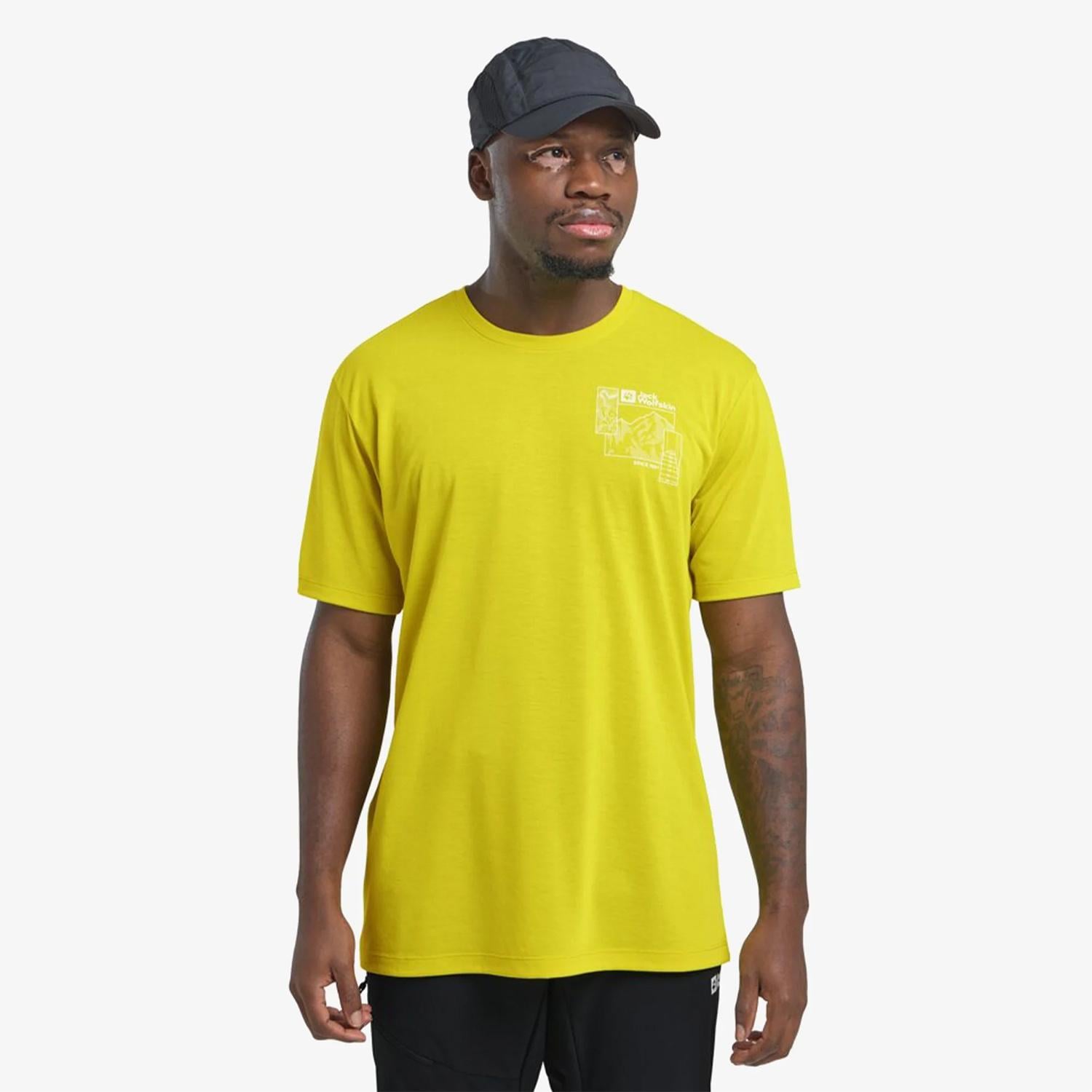 Jack Wolfskin VonAksesuar Graphic Erkek Tişört