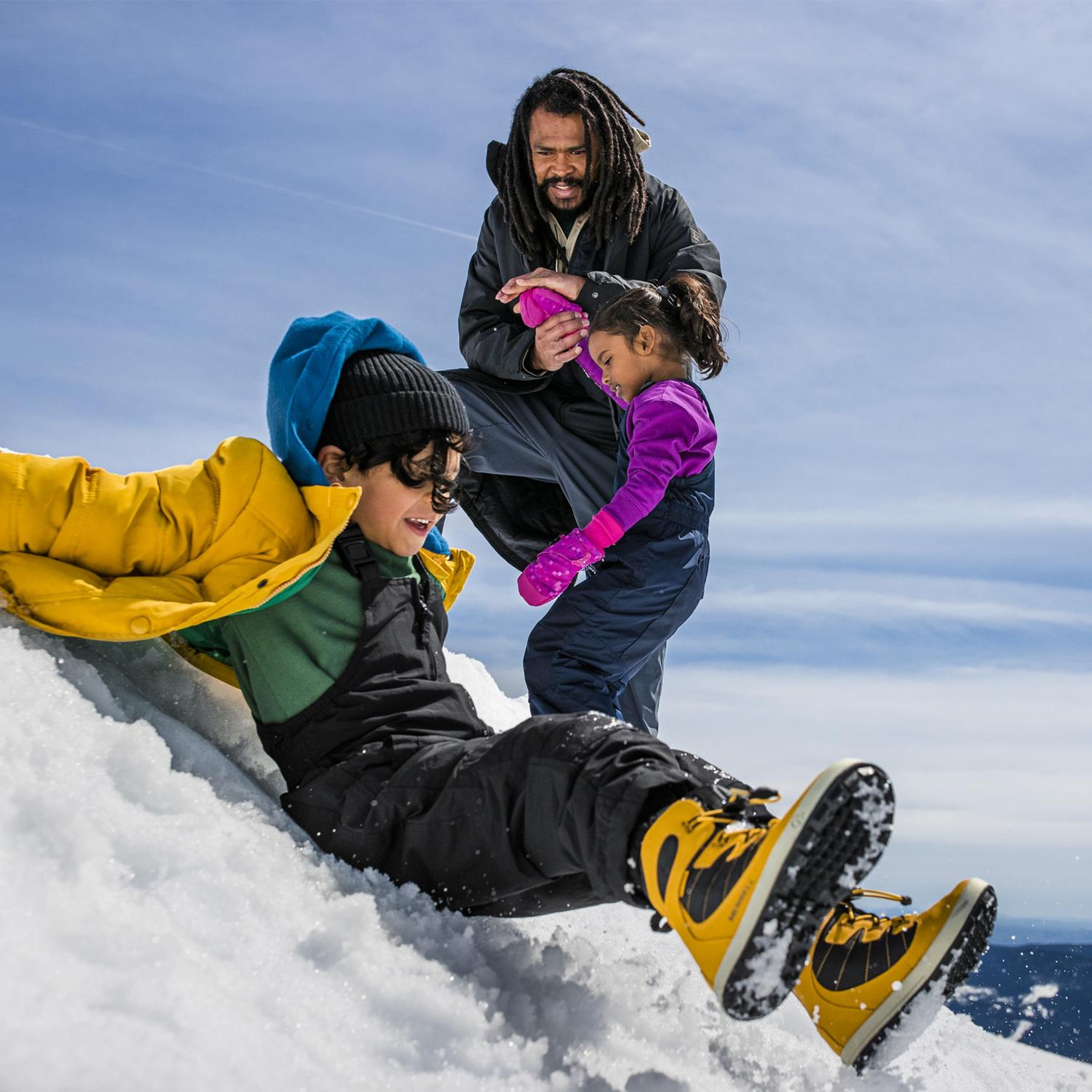 Merrell Snow Bank 40 Waterproof Unisex Çocuk Sarı Bot