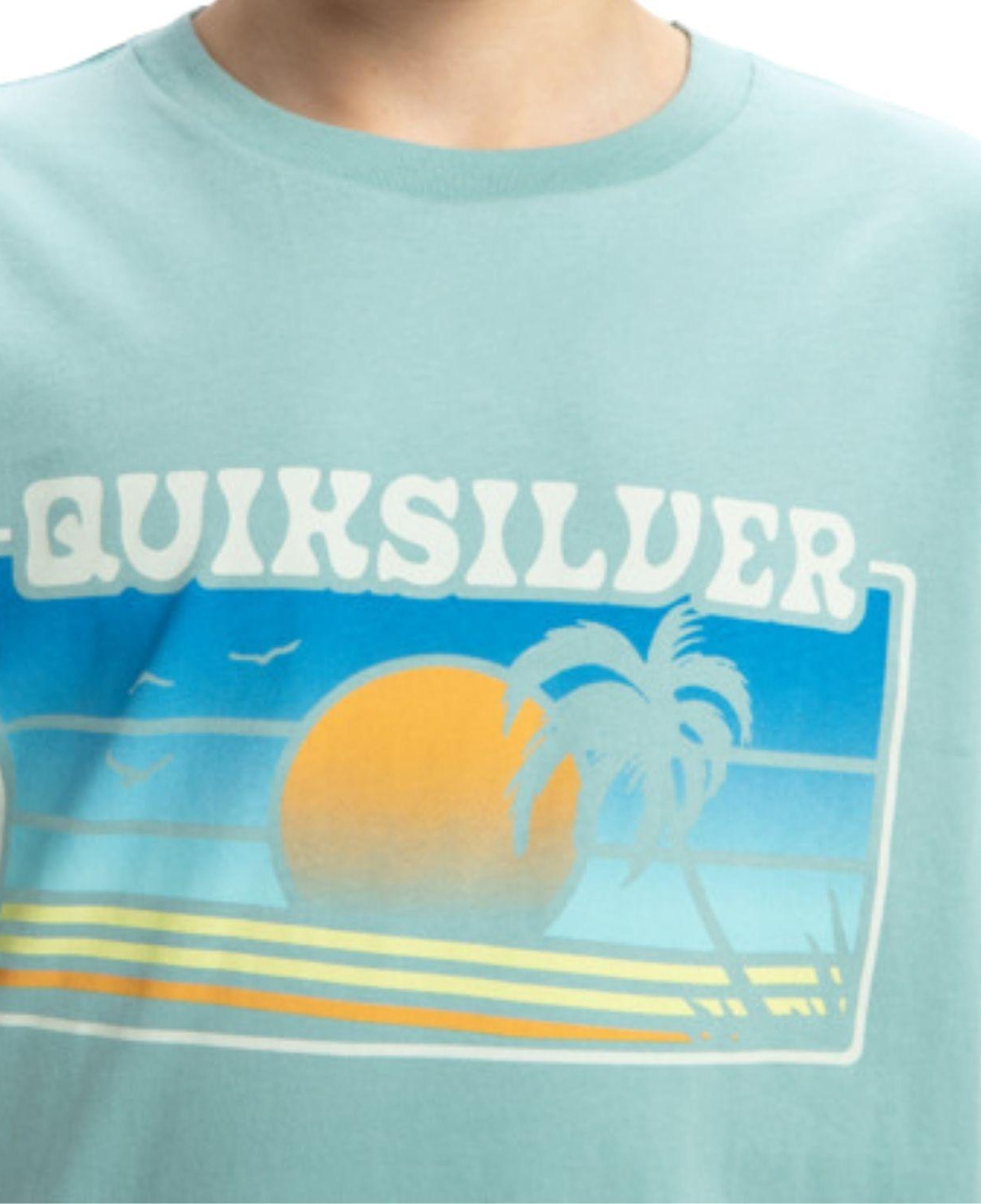 Quiksilver Ev Sun Faded Erkek Çocuk Mavi Tişört