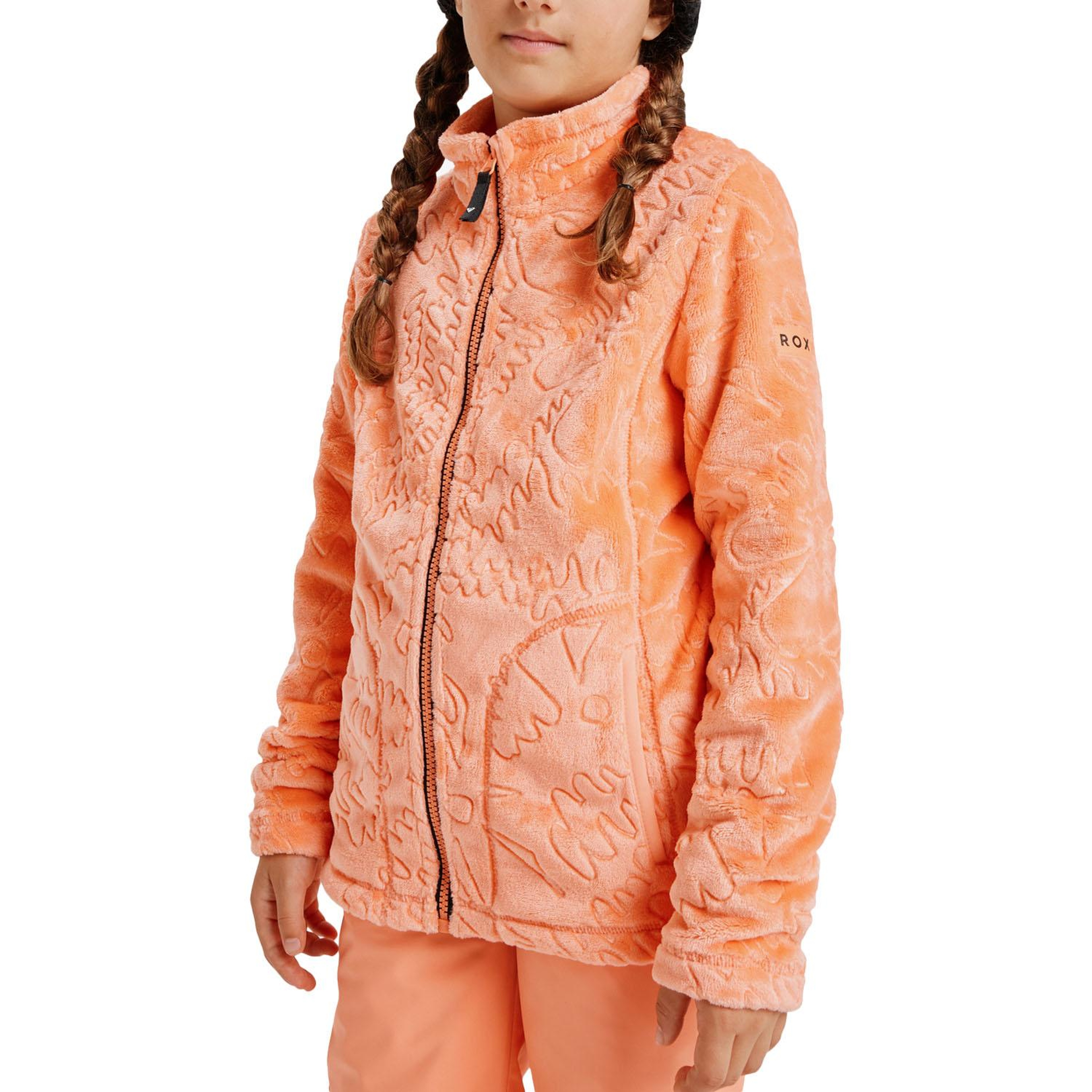 Roxy Igloo Kız Çocuk Turuncu Polar Ceket