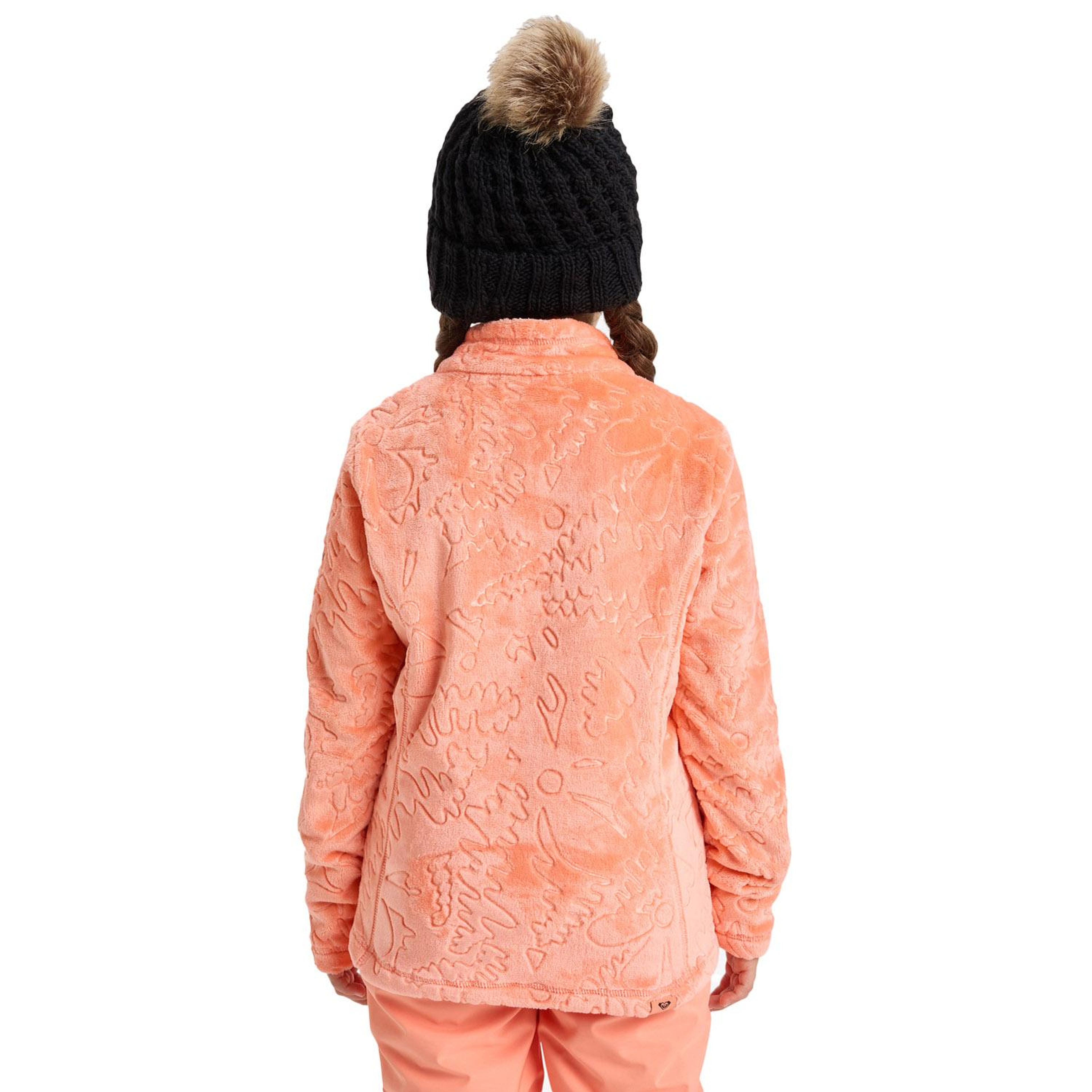 Roxy Igloo Kız Çocuk Turuncu Polar Ceket
