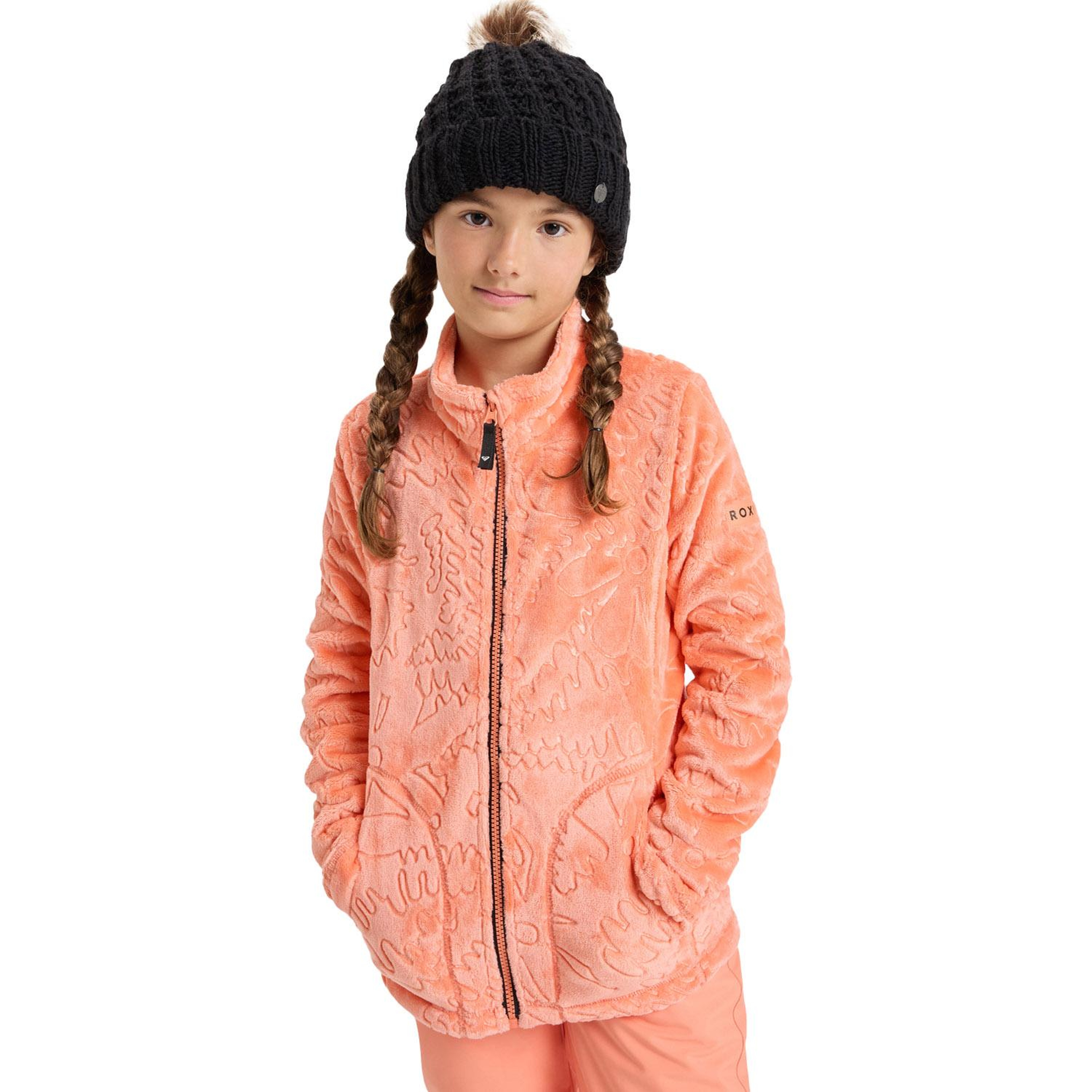 Roxy Igloo Kız Çocuk Turuncu Polar Ceket