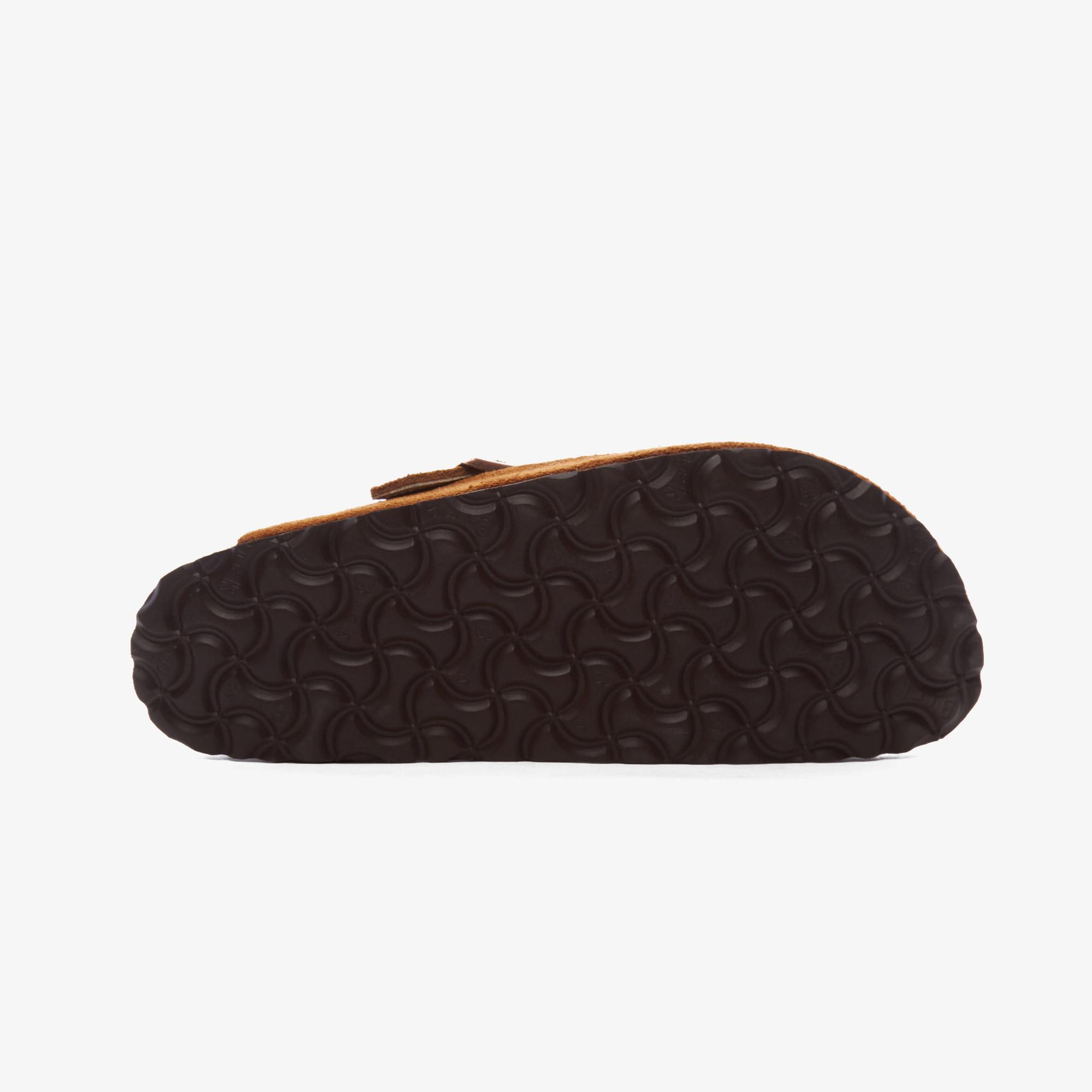 Birkenstock Suede Shearling Unisex Kahverengi Terlik