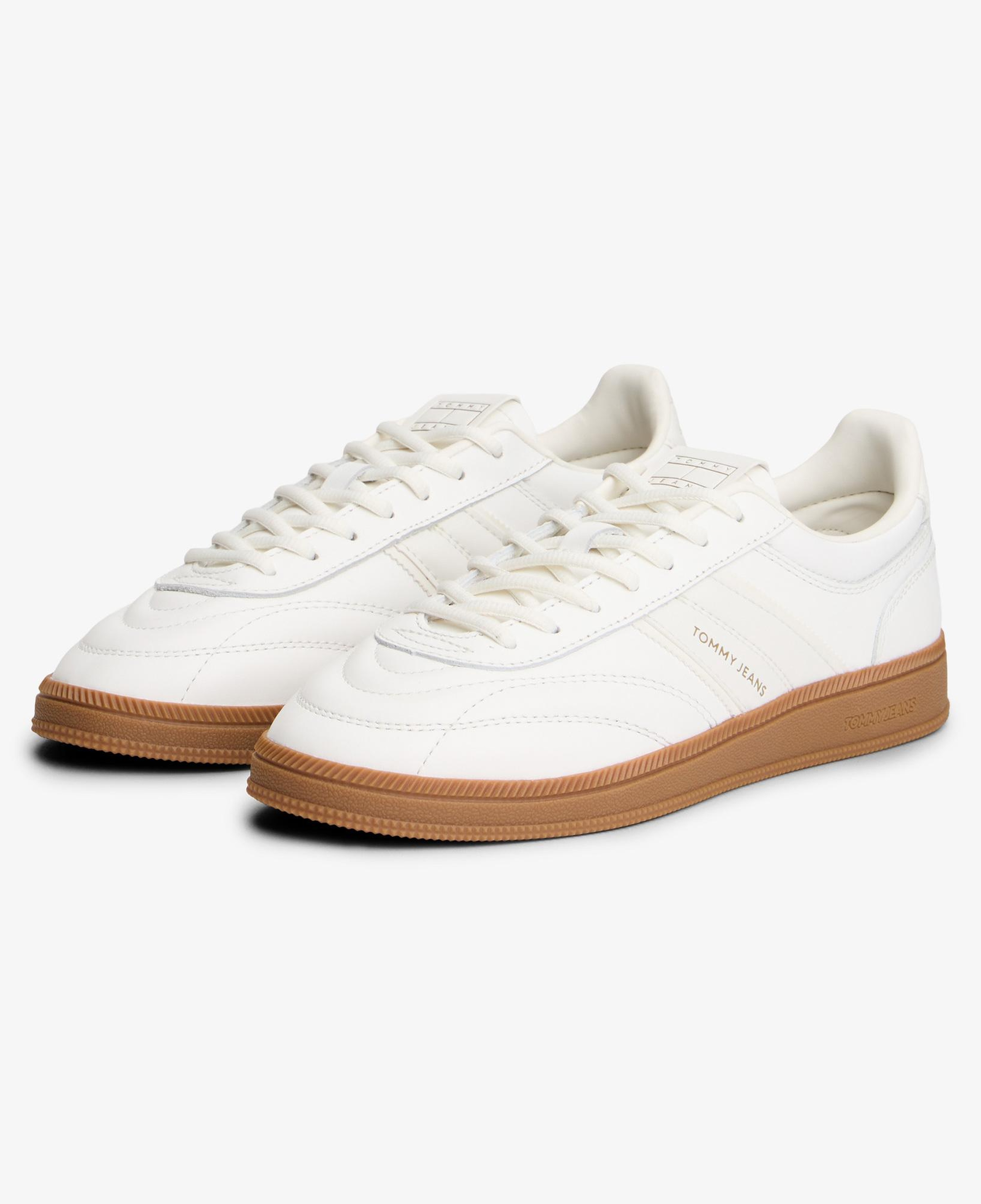 Tommy Hilfiger The Greenwich Edge Leather Kadın Beyaz Spor Ayakkabı