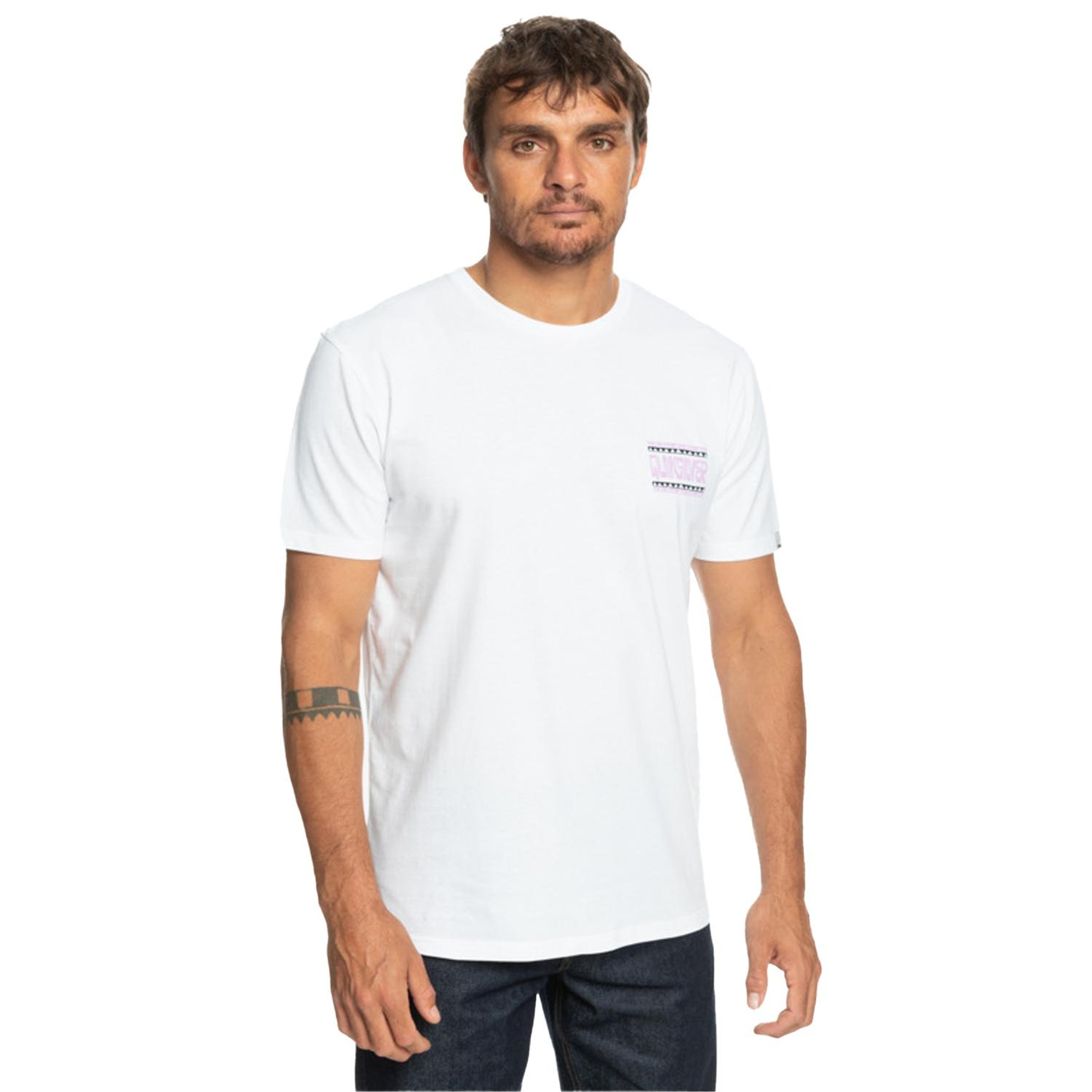 Quiksilver Warpedframes Erkek Beyaz Tişört