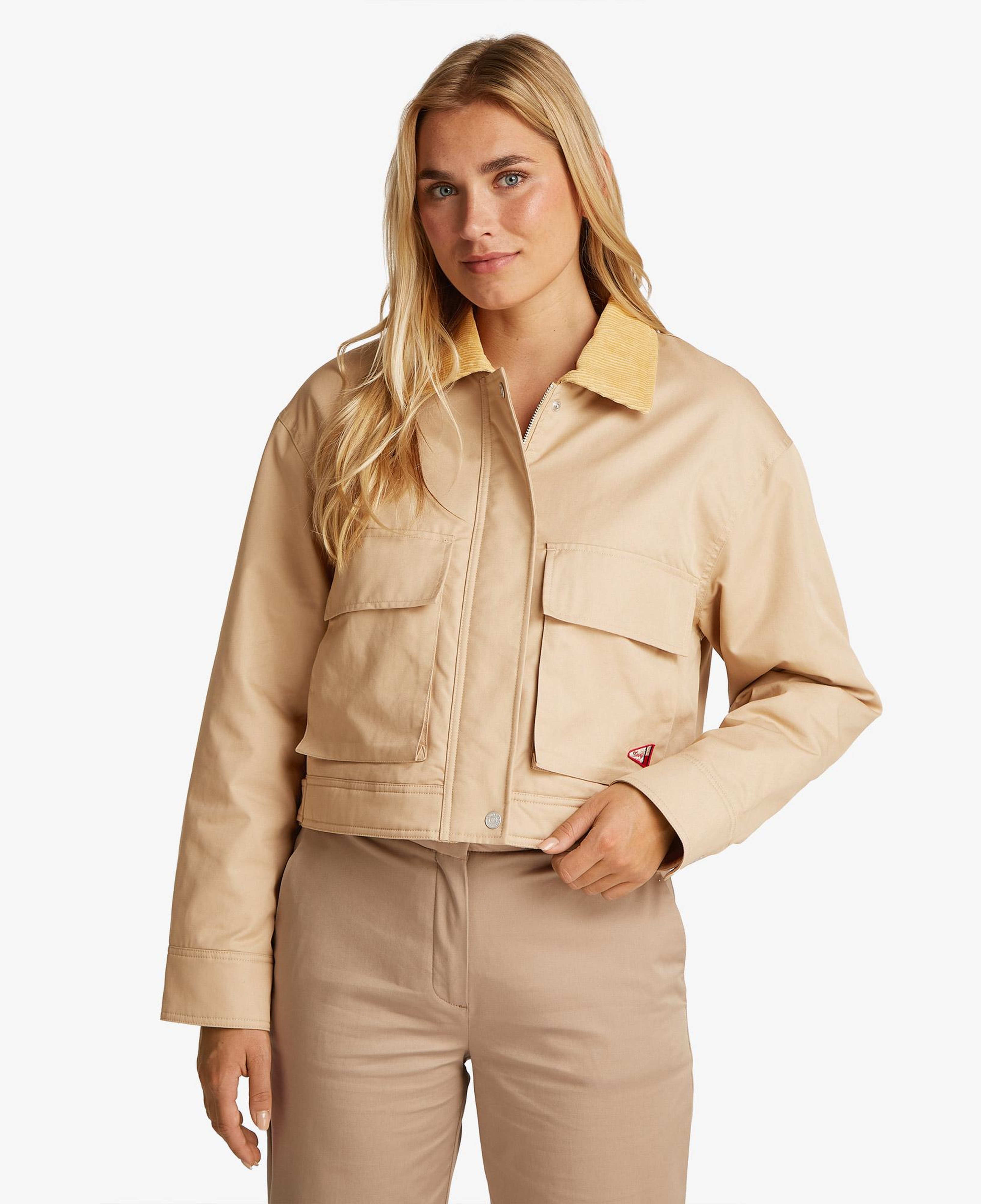 Tommy Hilfiger Tjw Twill With Cord Kadın Kahverengi Ceket