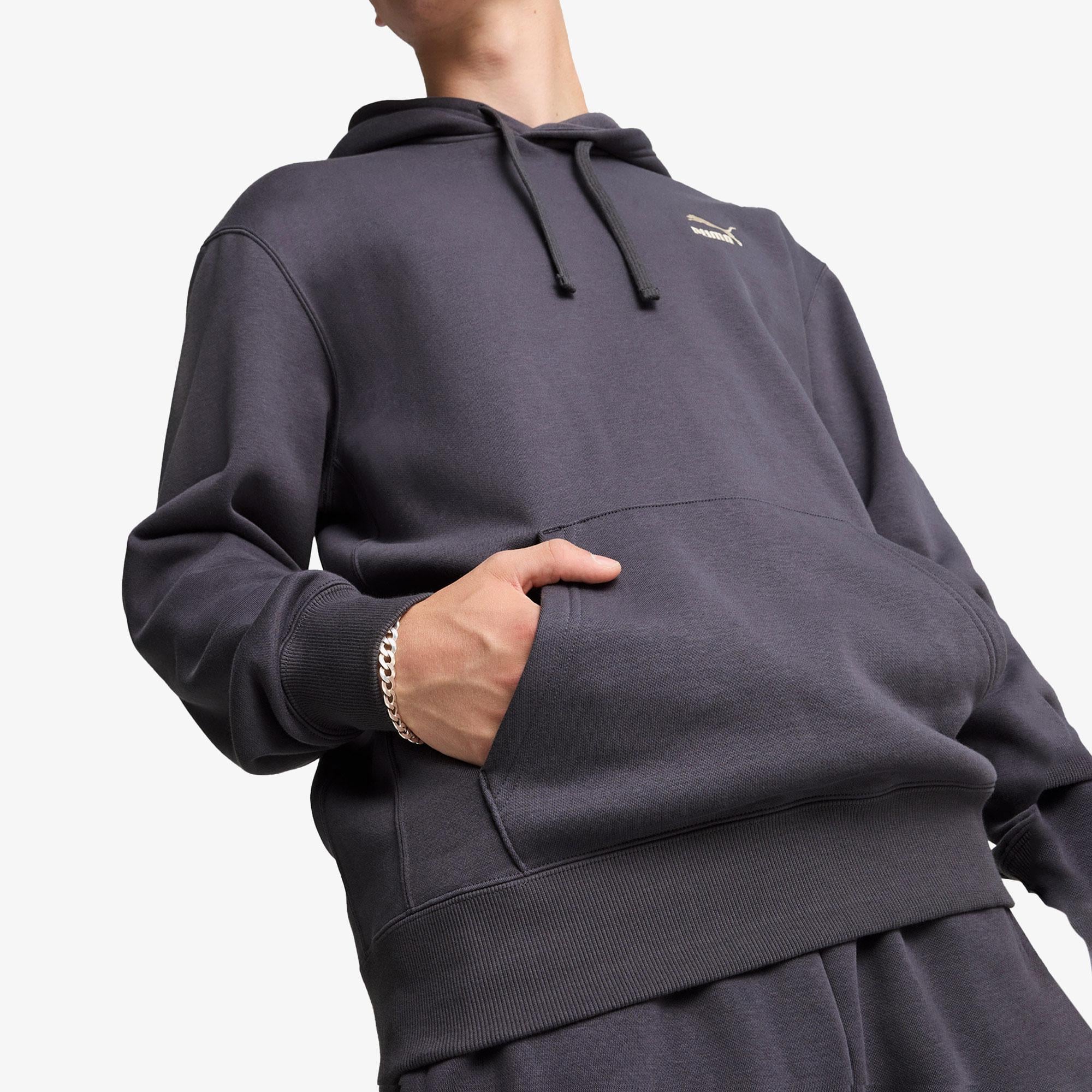 Puma Classics Hoodie Unisex Gri Hoodie