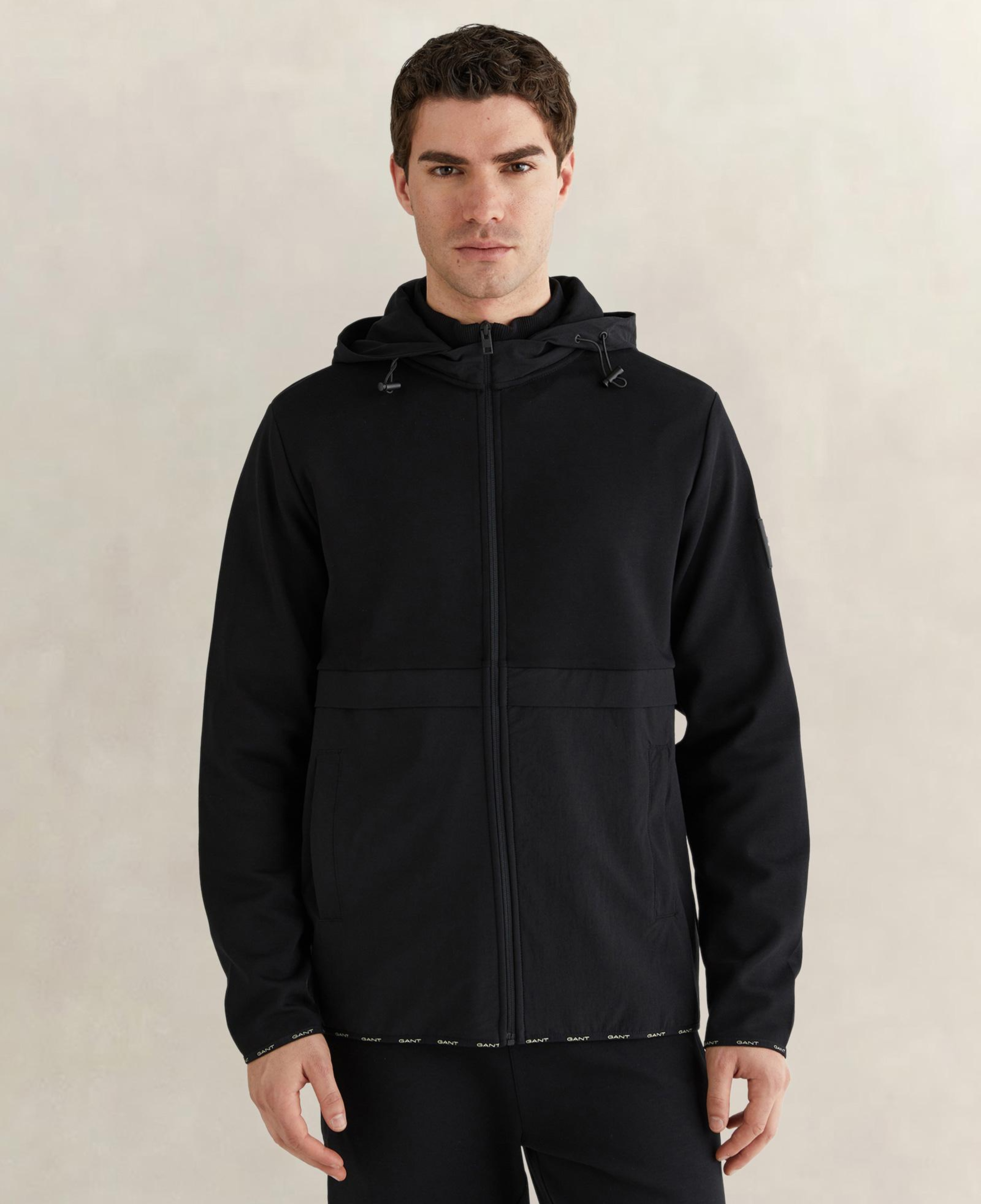 GANT Erkek Siyah Fermuarlı Sweatshirt