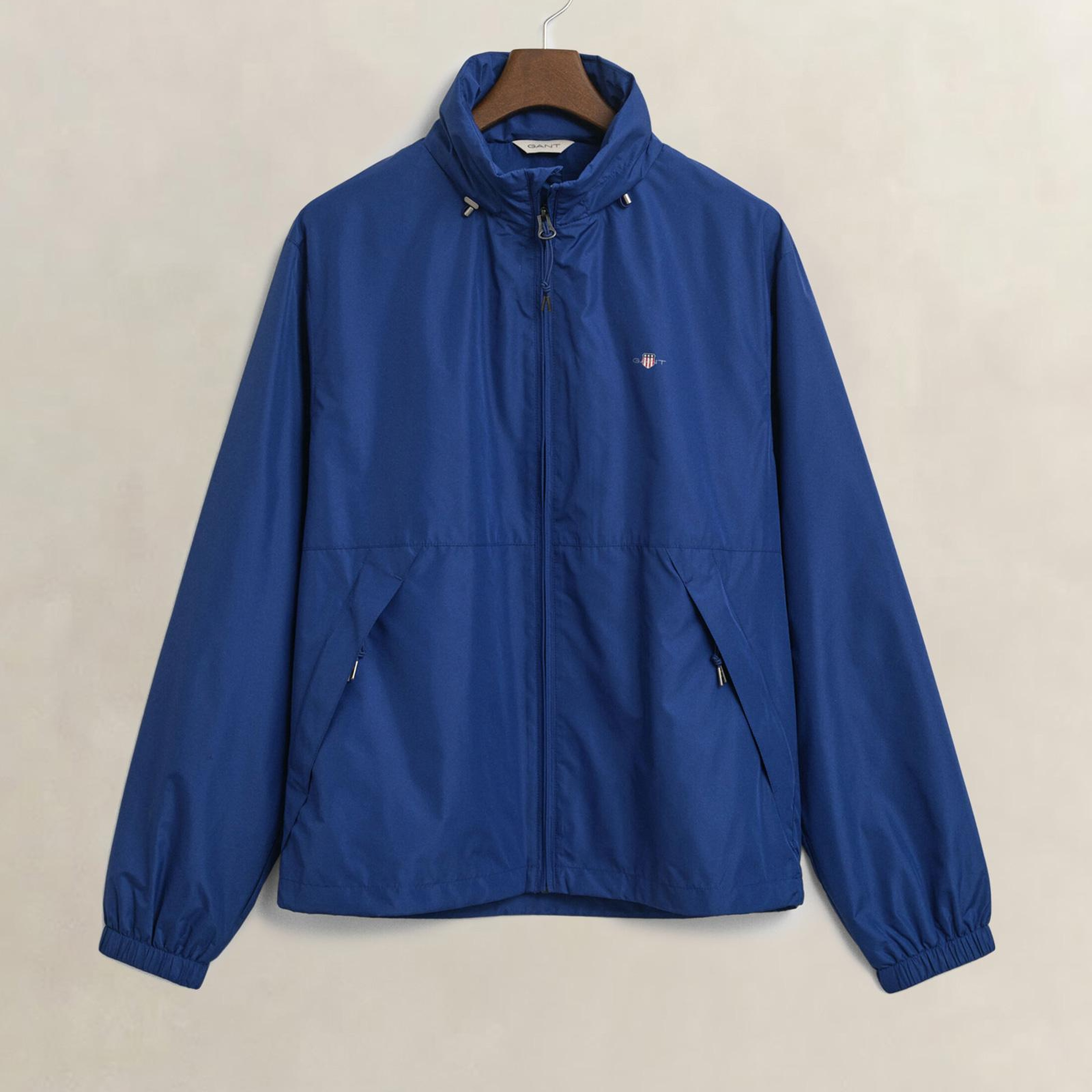 GANT Erkek Mavi Regular Fit Kapüşonlu Rüzgarlık