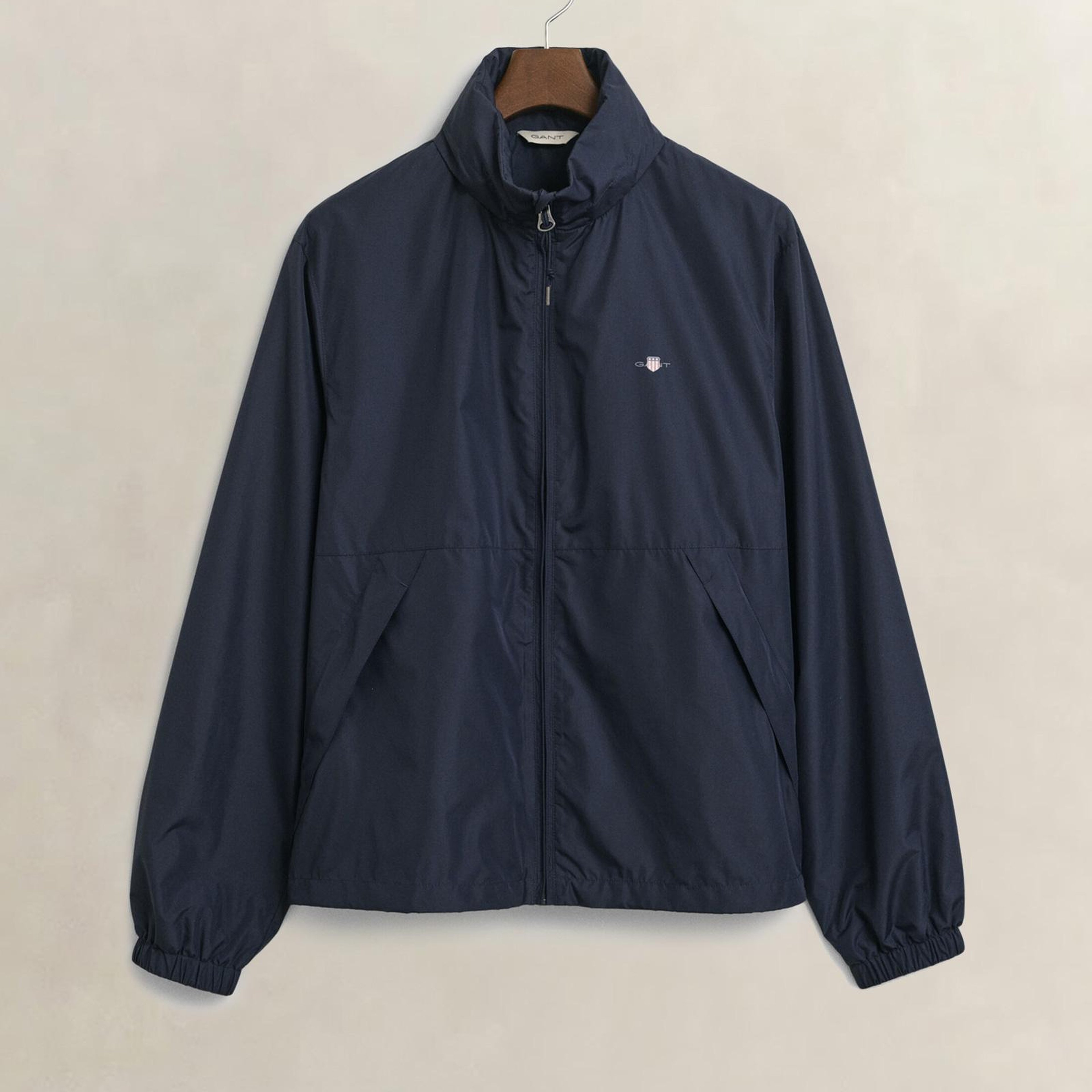 GANT Erkek Lacivert Regular Fit Kapüşonlu Rüzgarlık