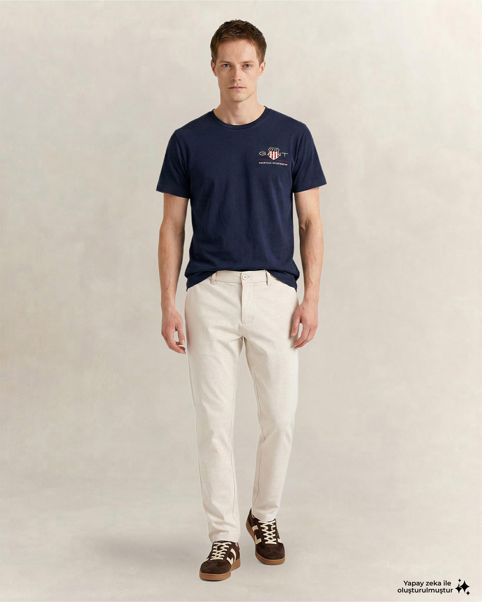 GANT Erkek Bej Regular Fit Smart Jogger Pantolon