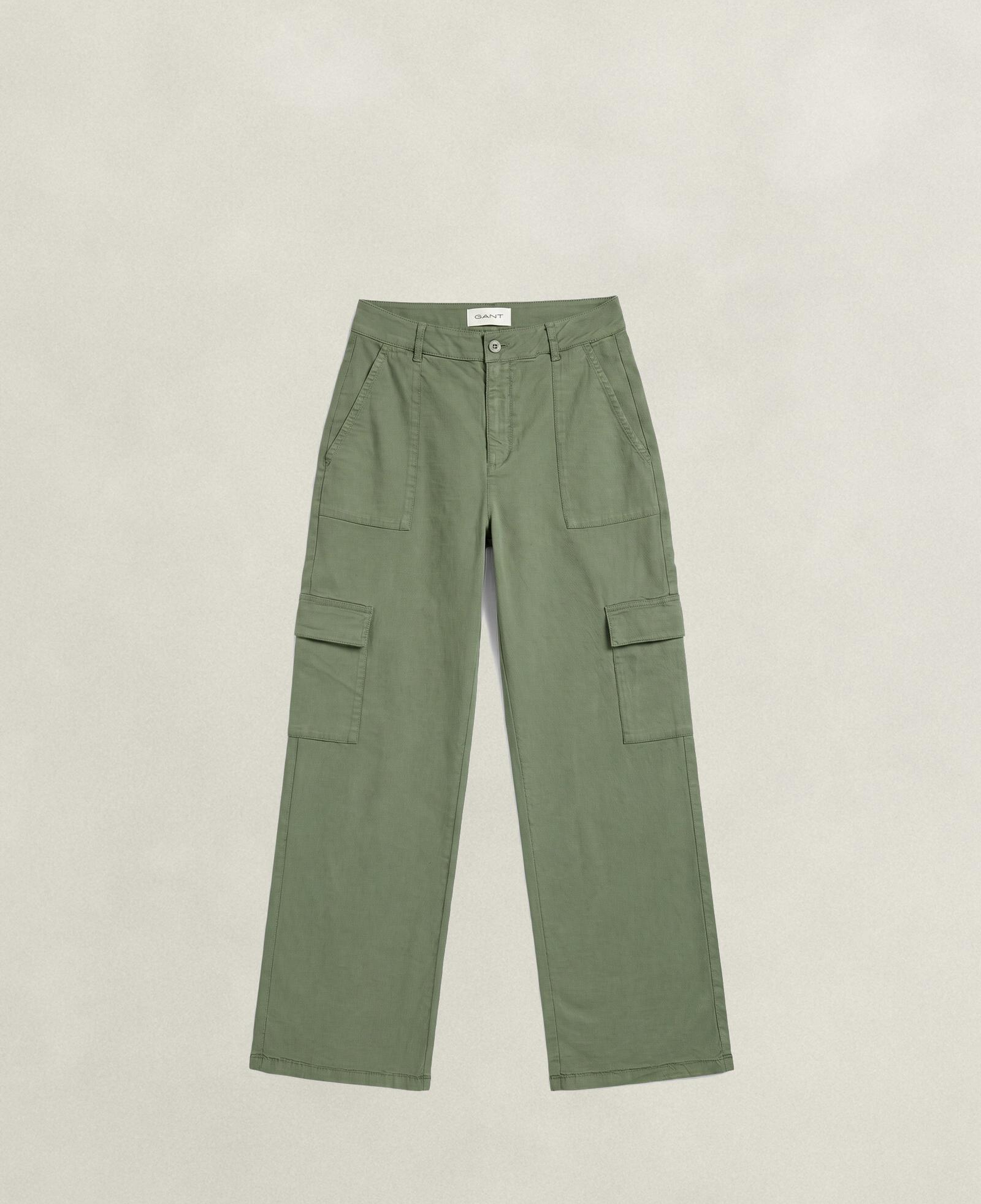 GANT Kadın Yeşil Regular Fit Pantolon